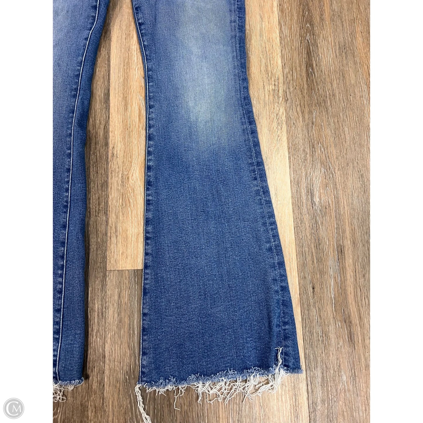 Jeans Flared By Mother In Blue Denim, Size: 4