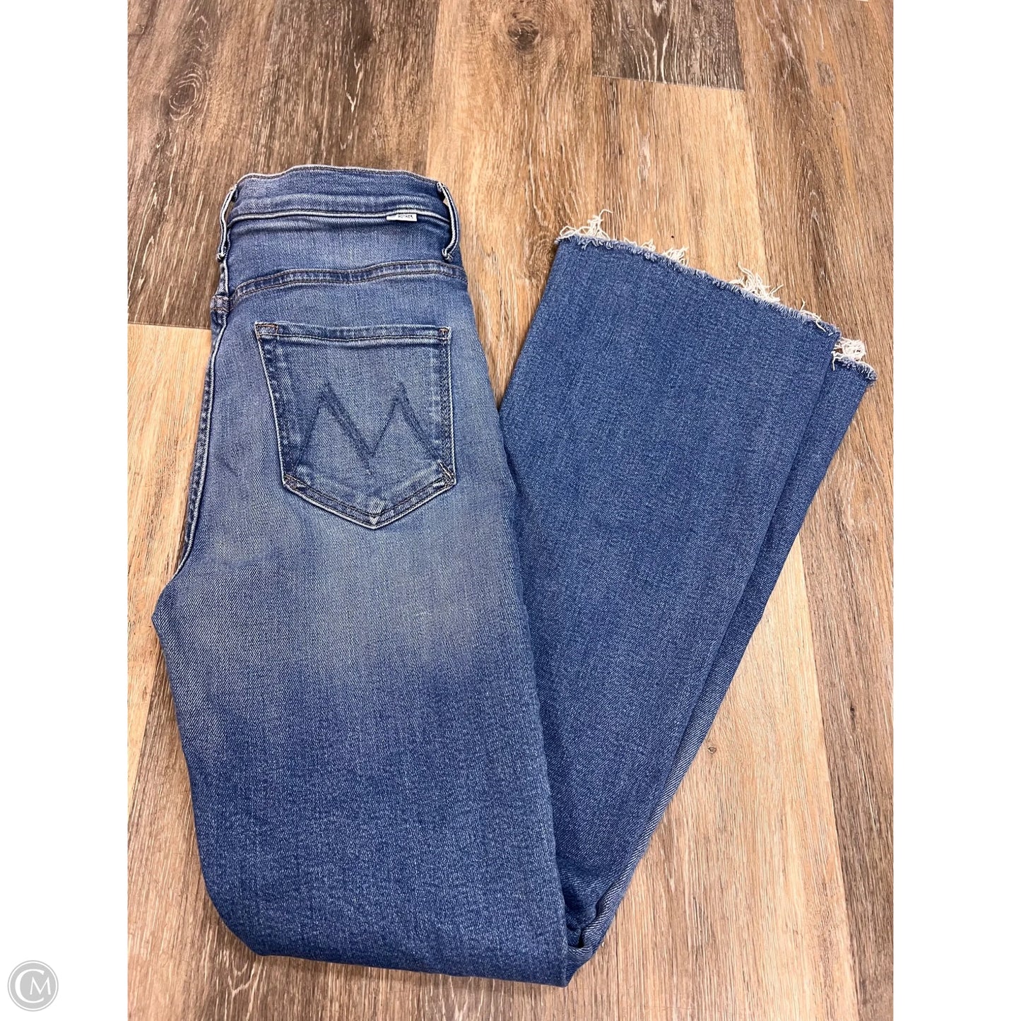 Jeans Flared By Mother In Blue Denim, Size: 4