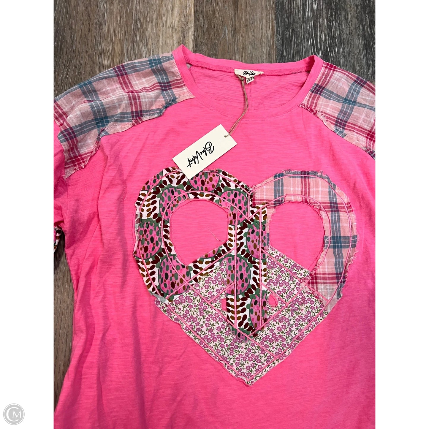 Top Long Sleeve By Blue Velvet In Pink, Size: L