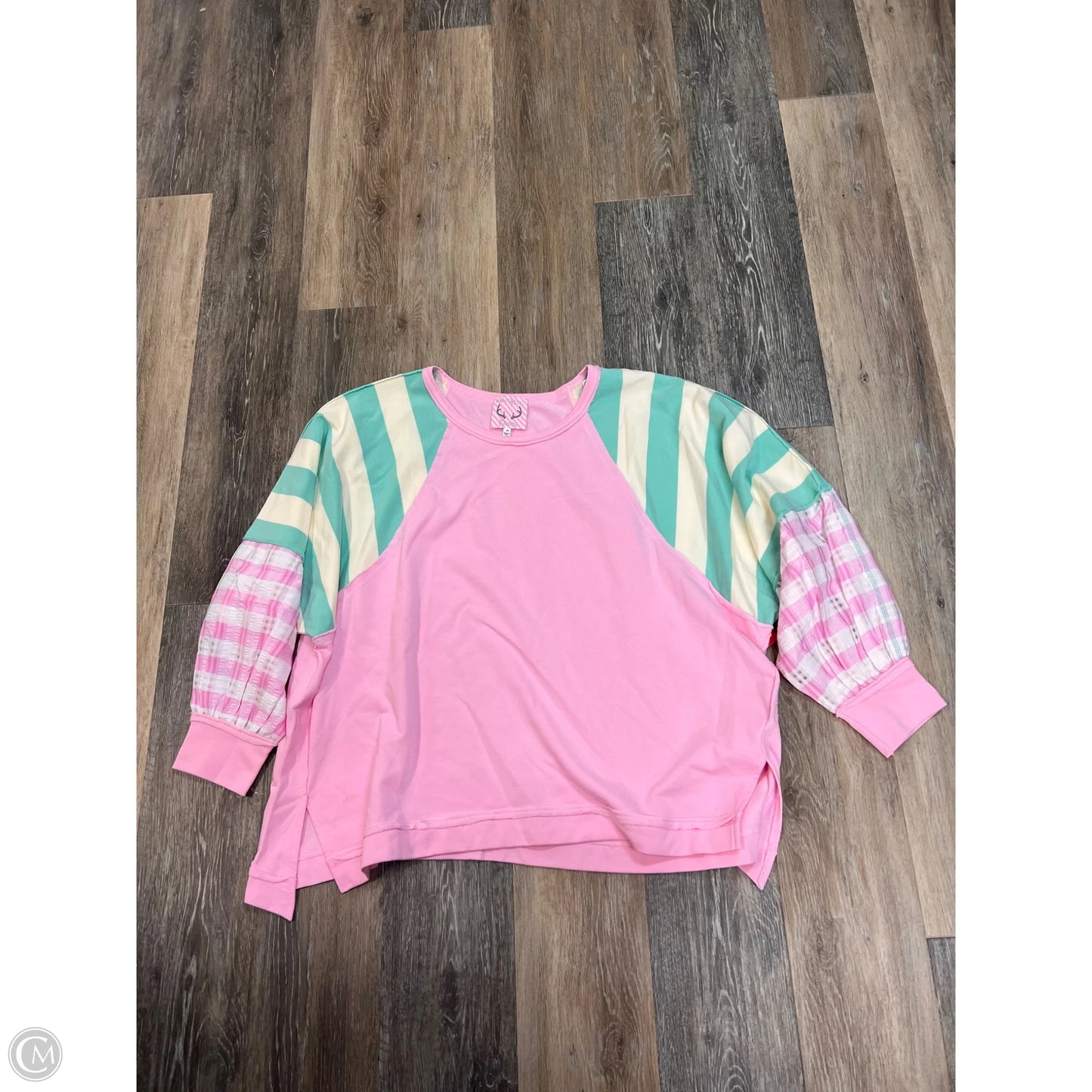 Top Long Sleeve By Fantastic Fawn In Pink, Size: M