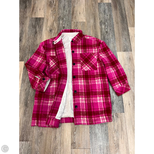 Jacket Shirt By 7 Diamonds In Plaid Pattern, Size: Xl