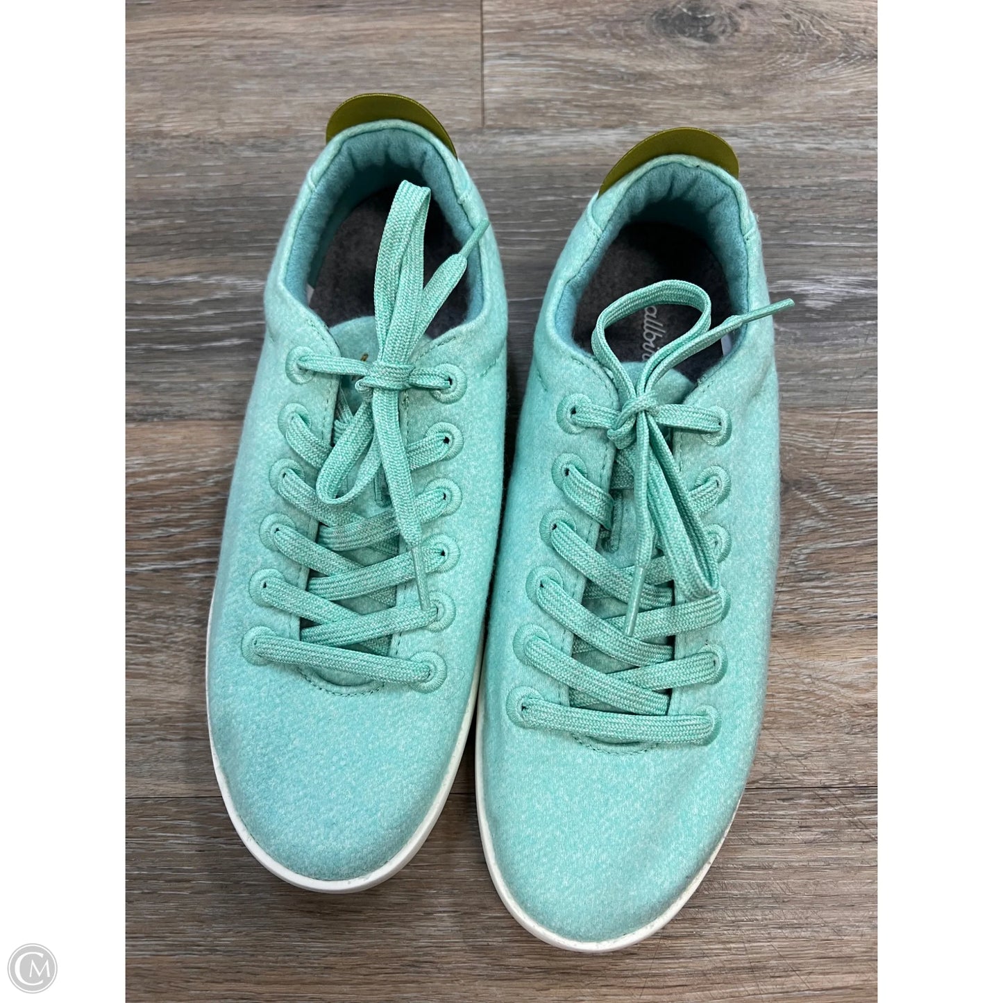Shoes Sneakers By Allbirds In Green, Size: 9