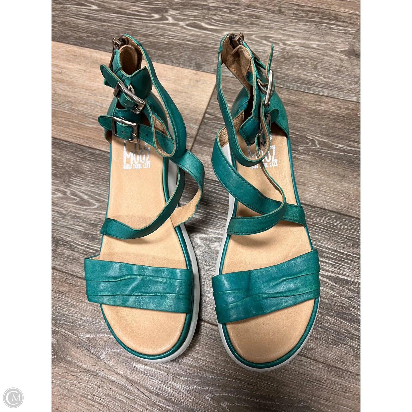 Sandals Flats By Miz Mooz In Green, Size: 9