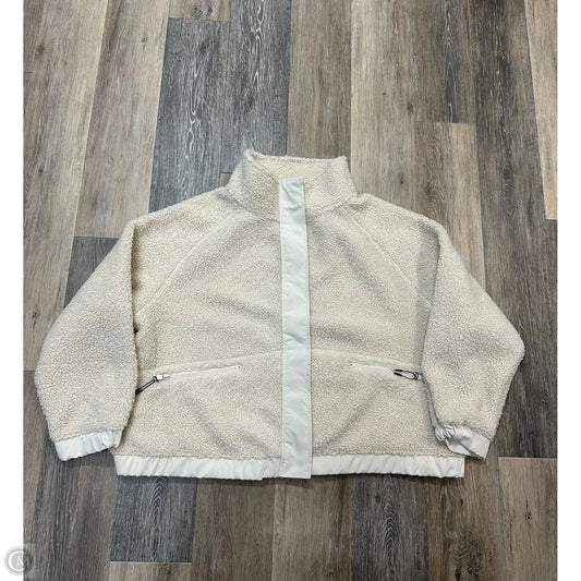 Jacket Fleece By Aspen In Cream, Size: 1x