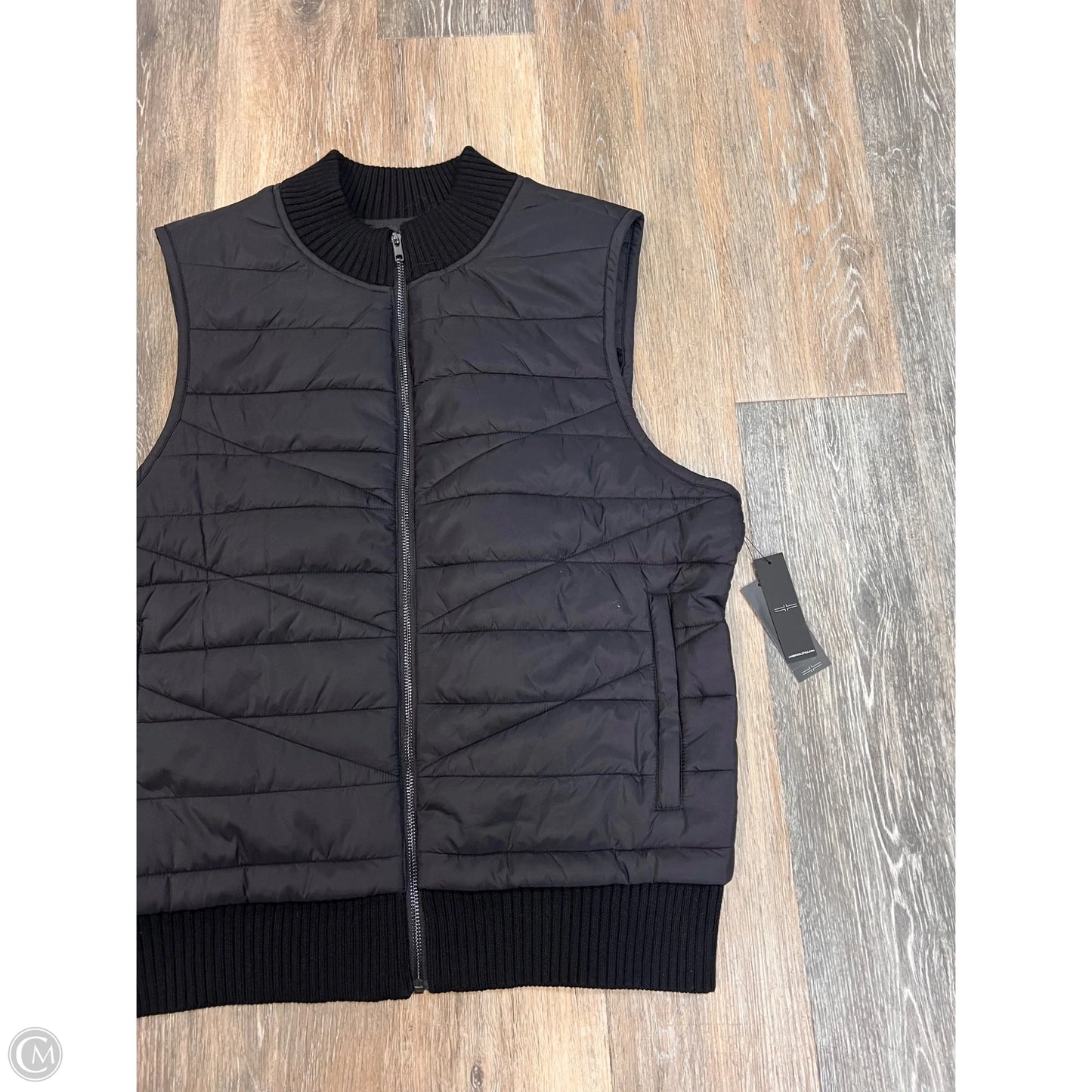 Vest Puffer & Quilted By Liverpool In Black, Size: 2x