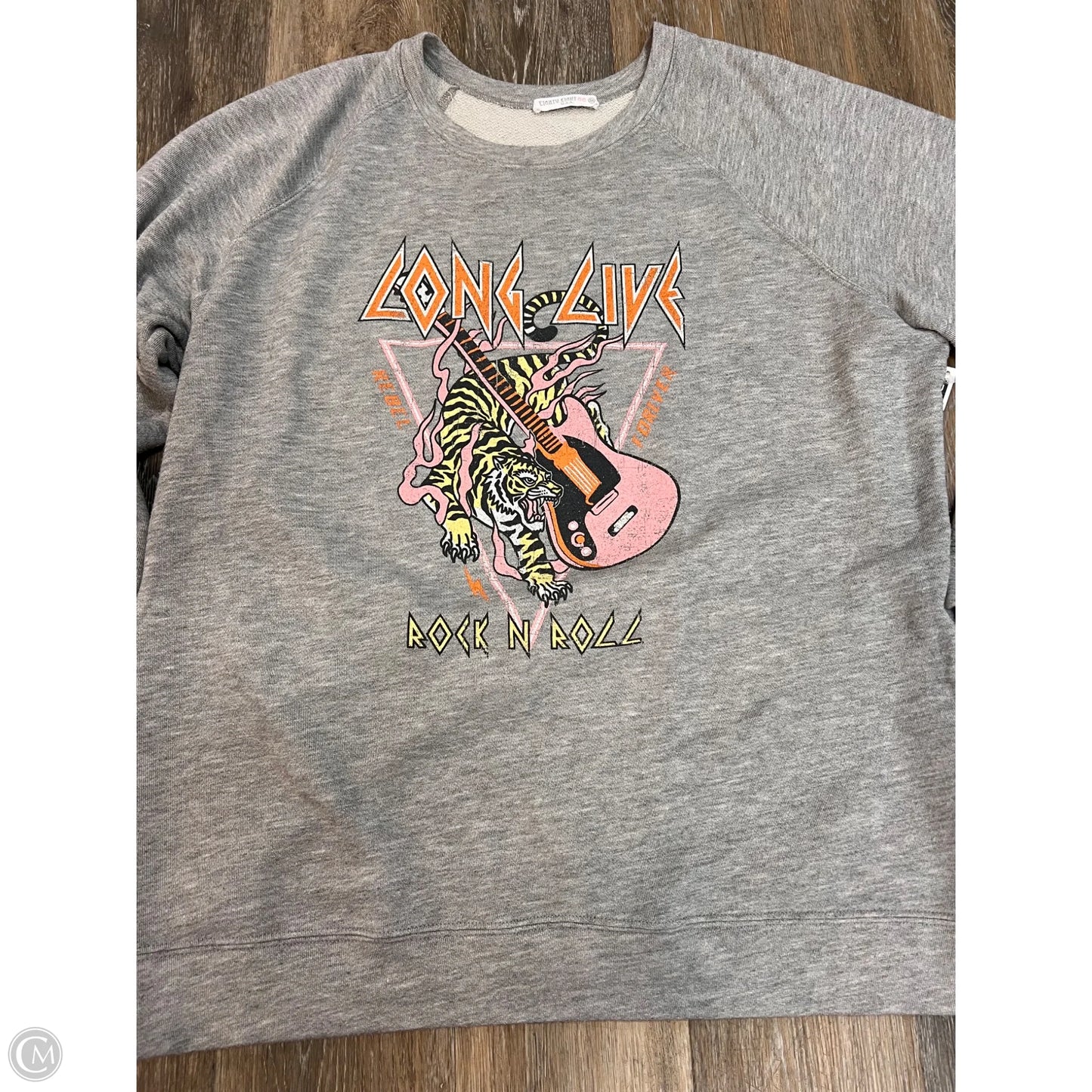 Sweatshirt Crewneck By Eighty Eight In Grey, Size: 3x