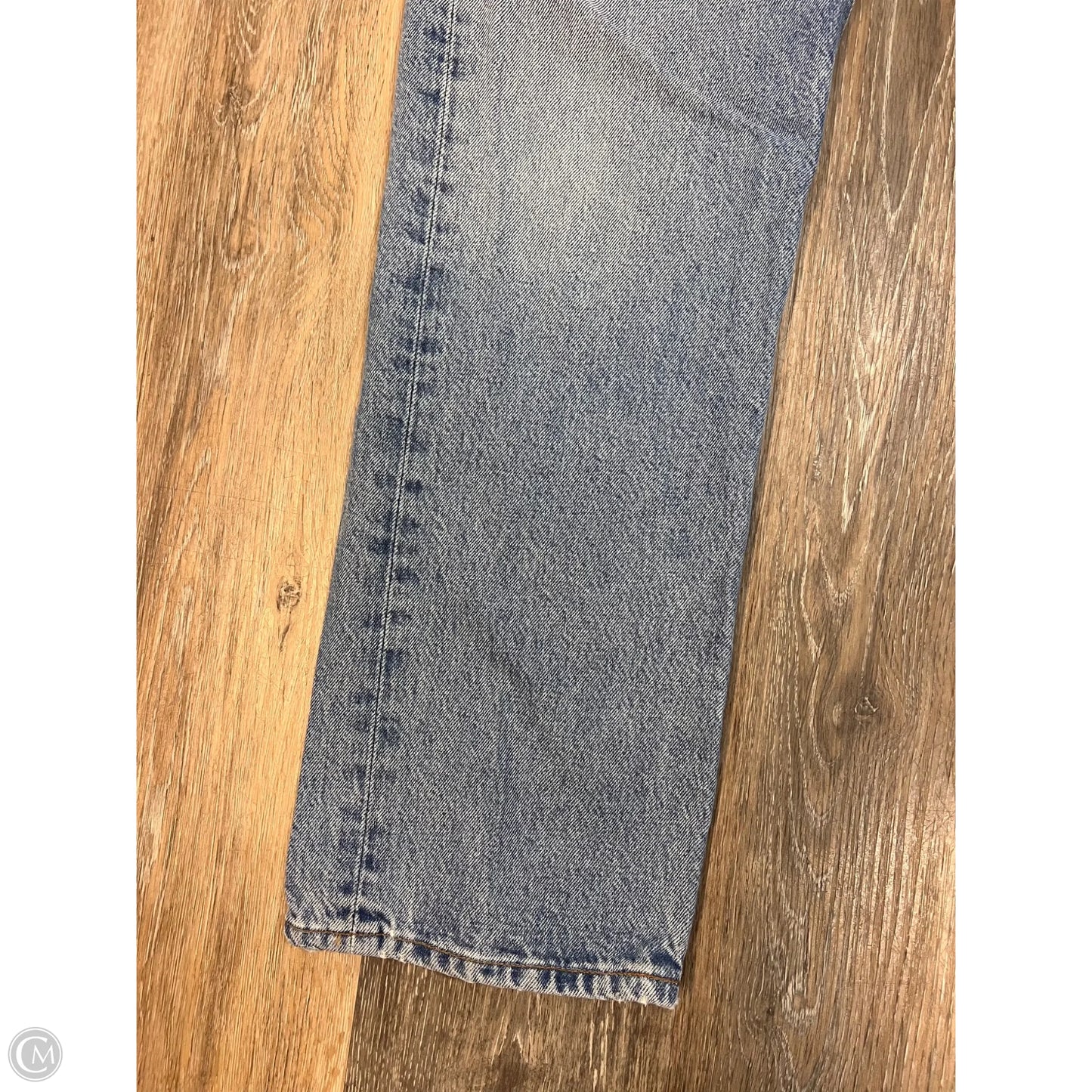 Jeans Straight By Agolde In Blue Denim, Size: 2