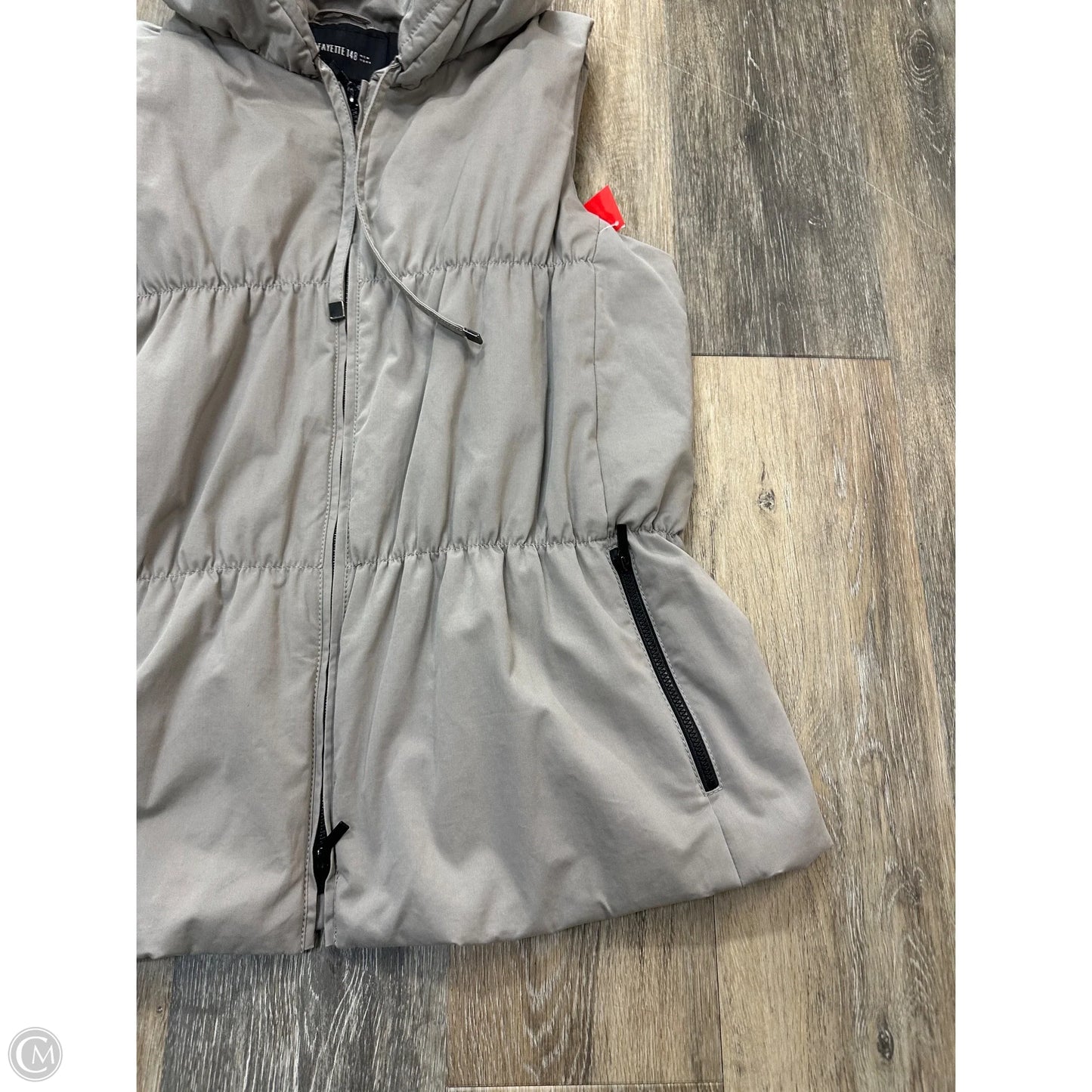 Vest Designer By Lafayette 148 In Grey, Size: L
