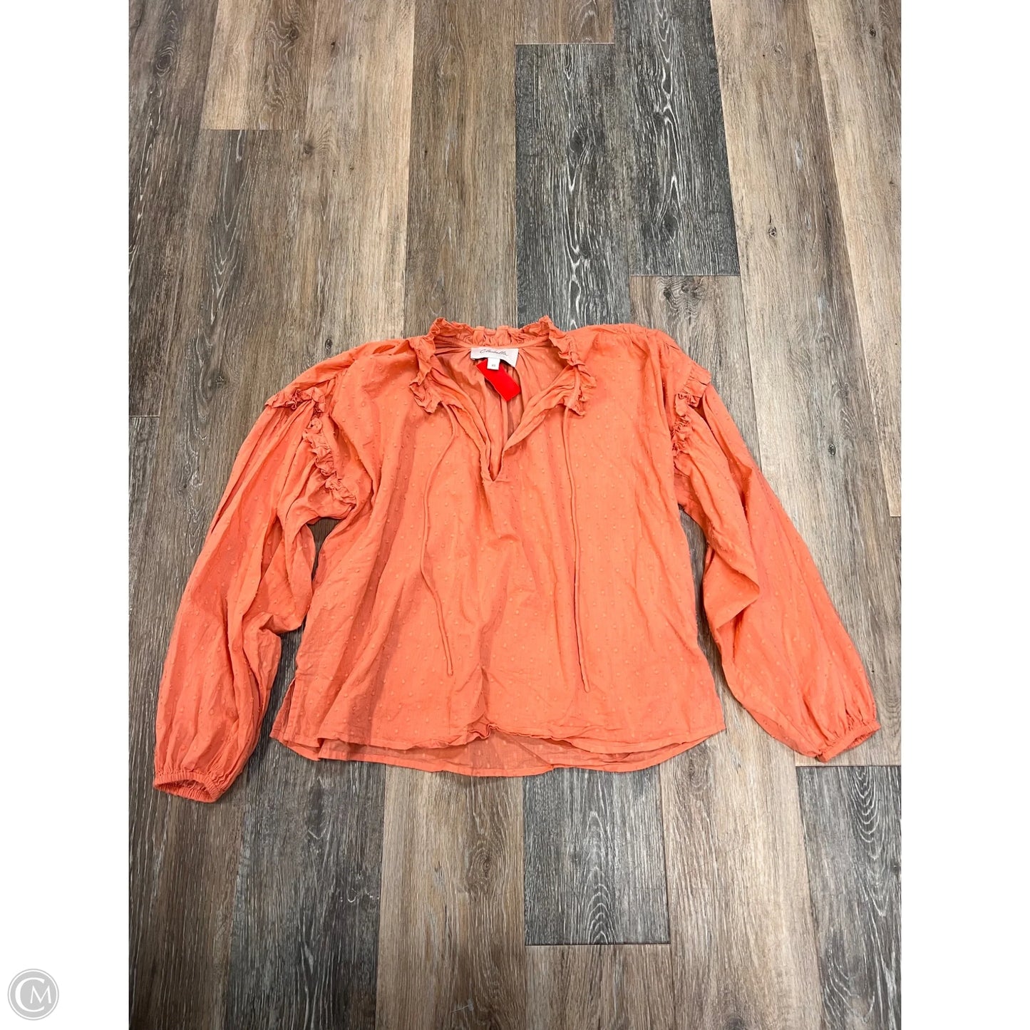 Blouse Long Sleeve By Cleobella In Pink, Size: Xs