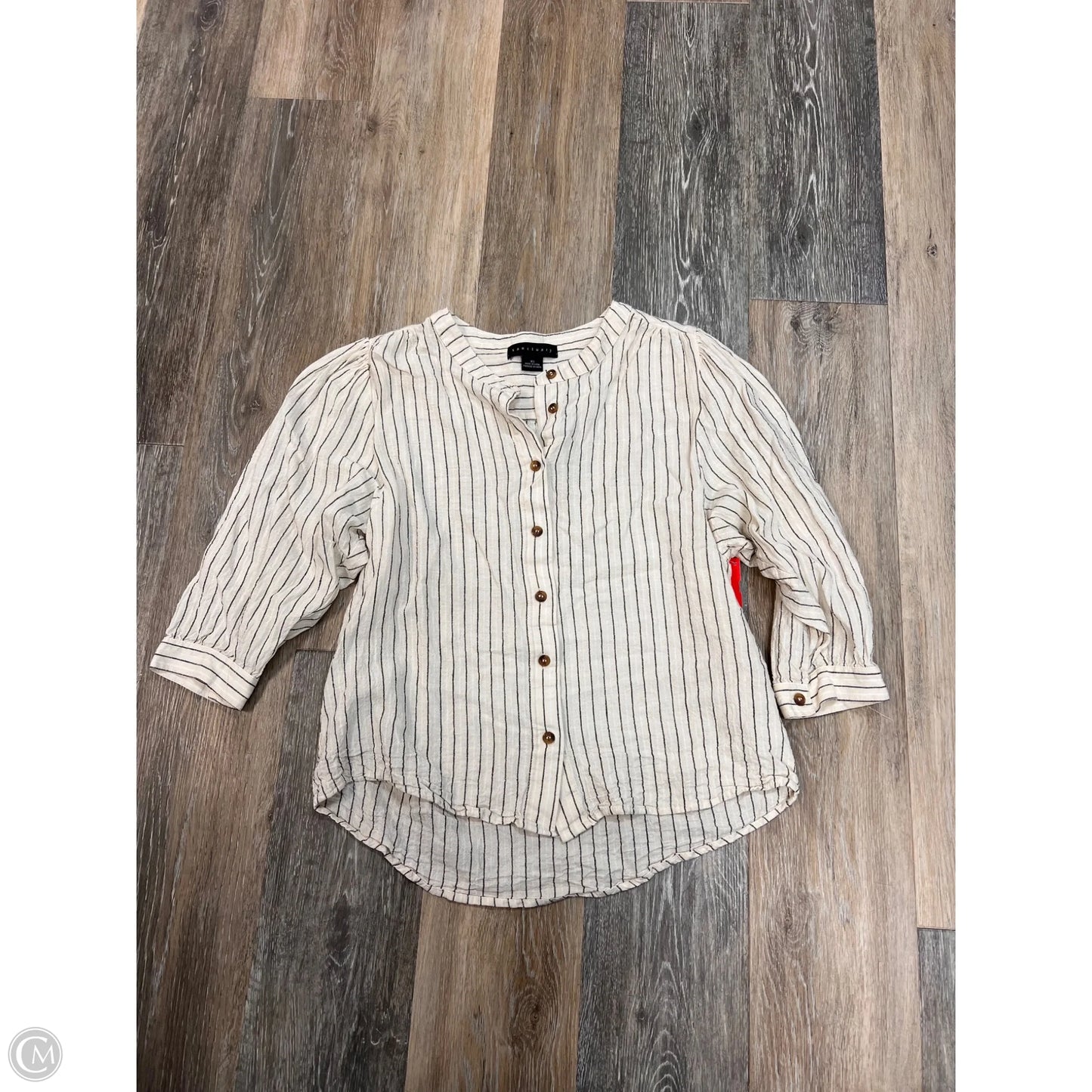 Blouse Long Sleeve By Sanctuary In Striped Pattern, Size: Xs