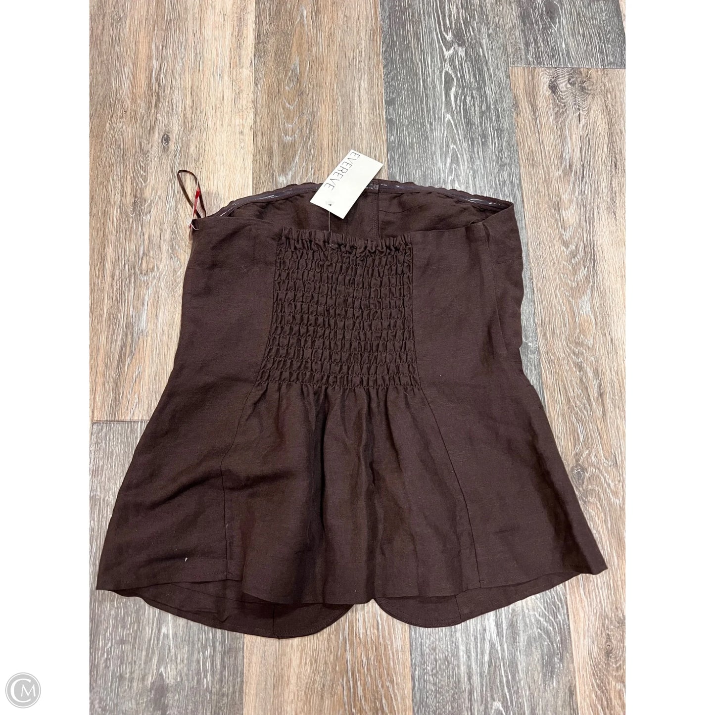 Top Sleeveless By Evereve In Brown, Size: Xs