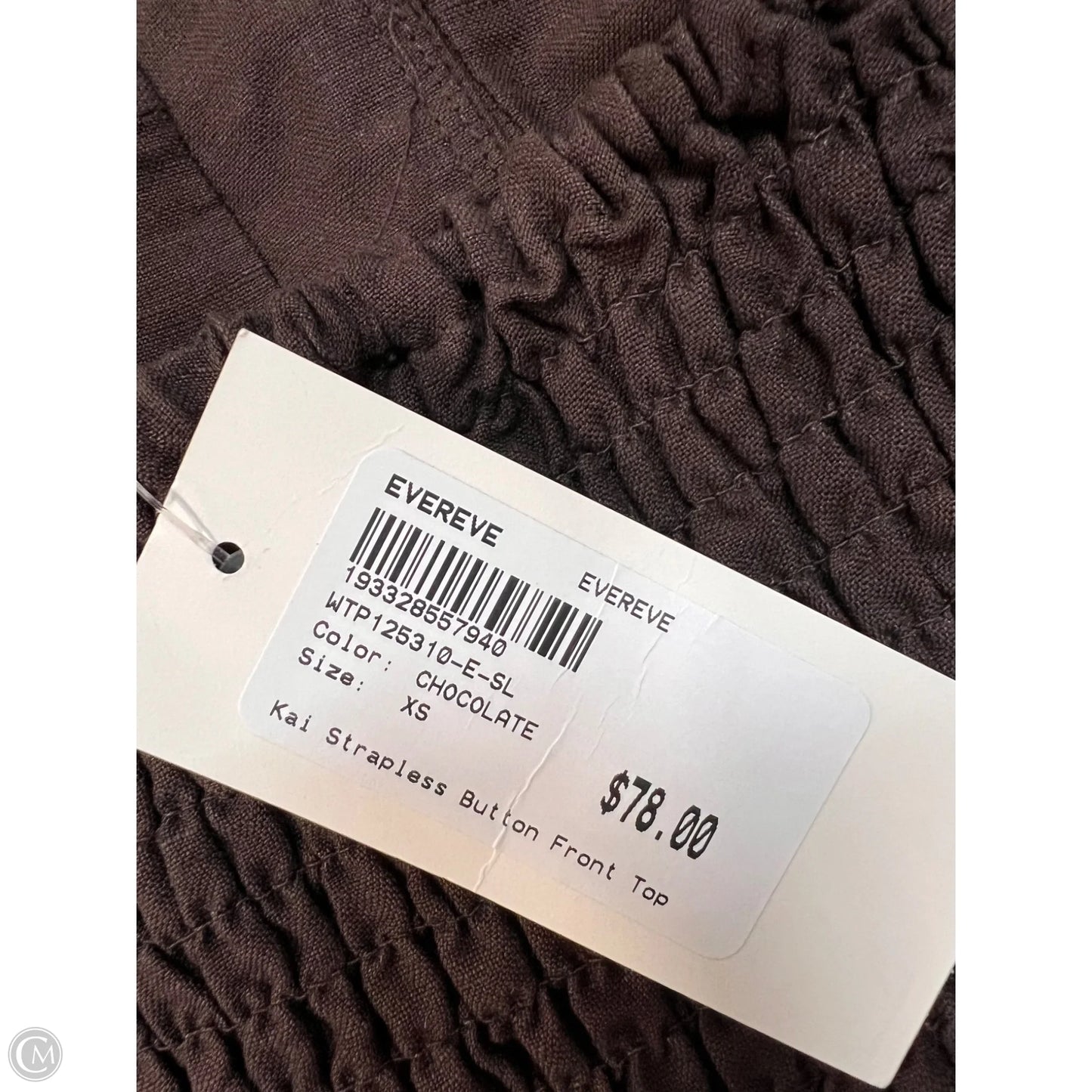 Top Sleeveless By Evereve In Brown, Size: Xs