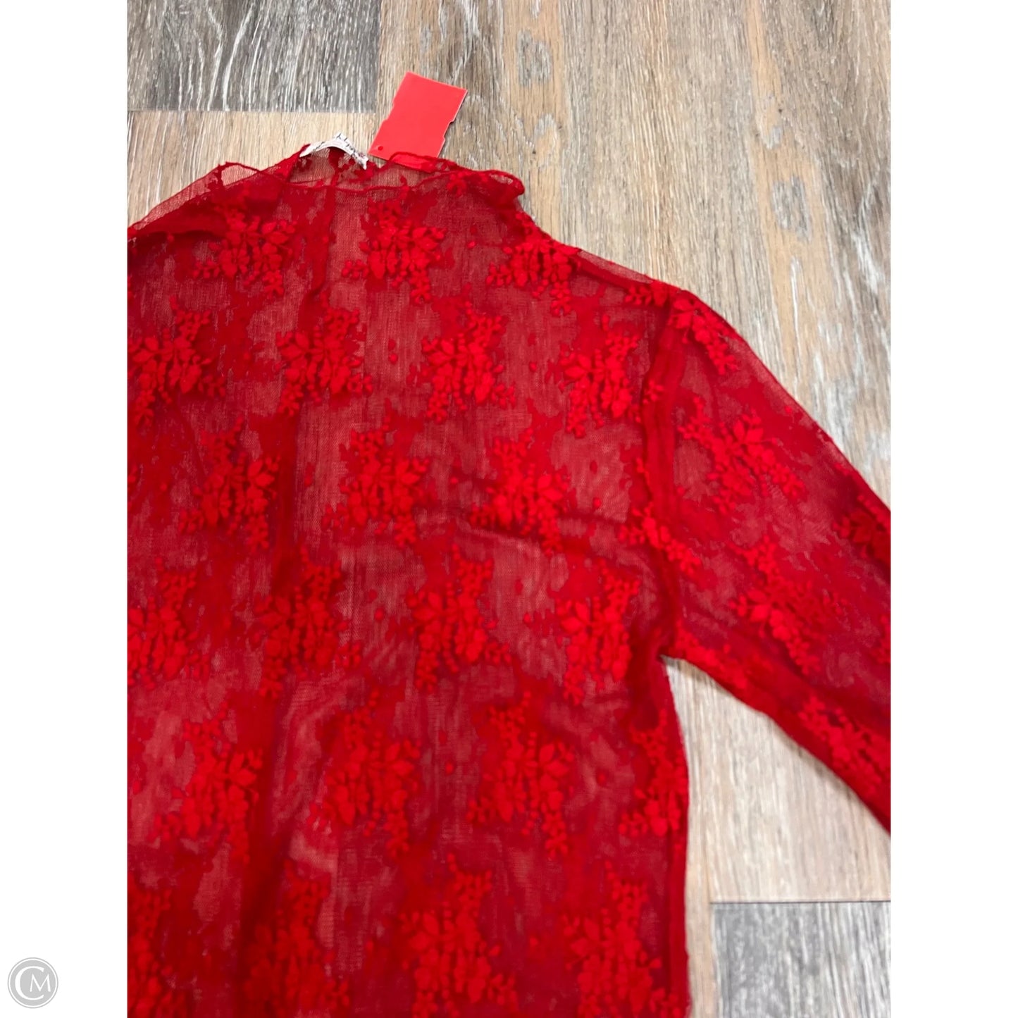 Top Long Sleeve By Free People In Red, Size: M