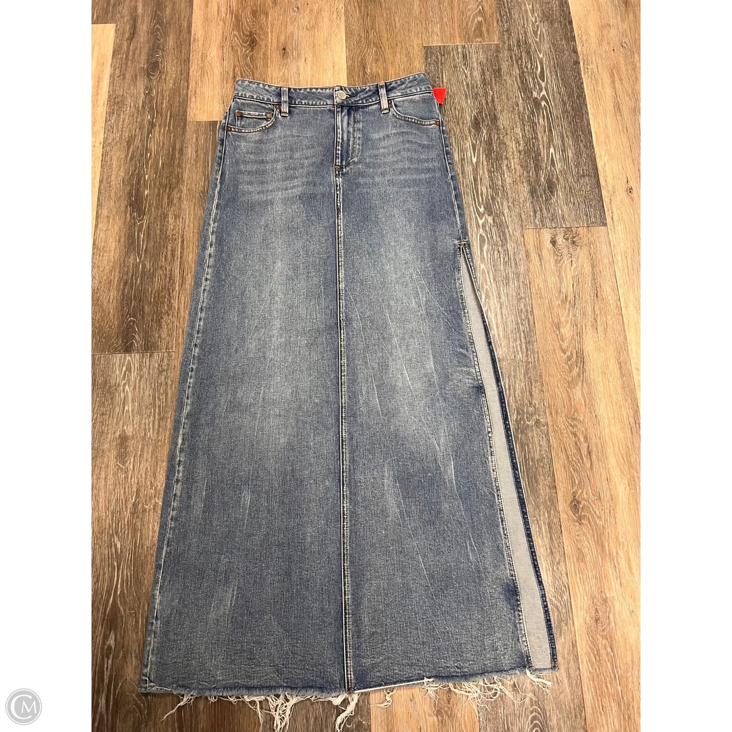 Skirt Designer By Alice + Olivia In Blue Denim, Size: 4/27