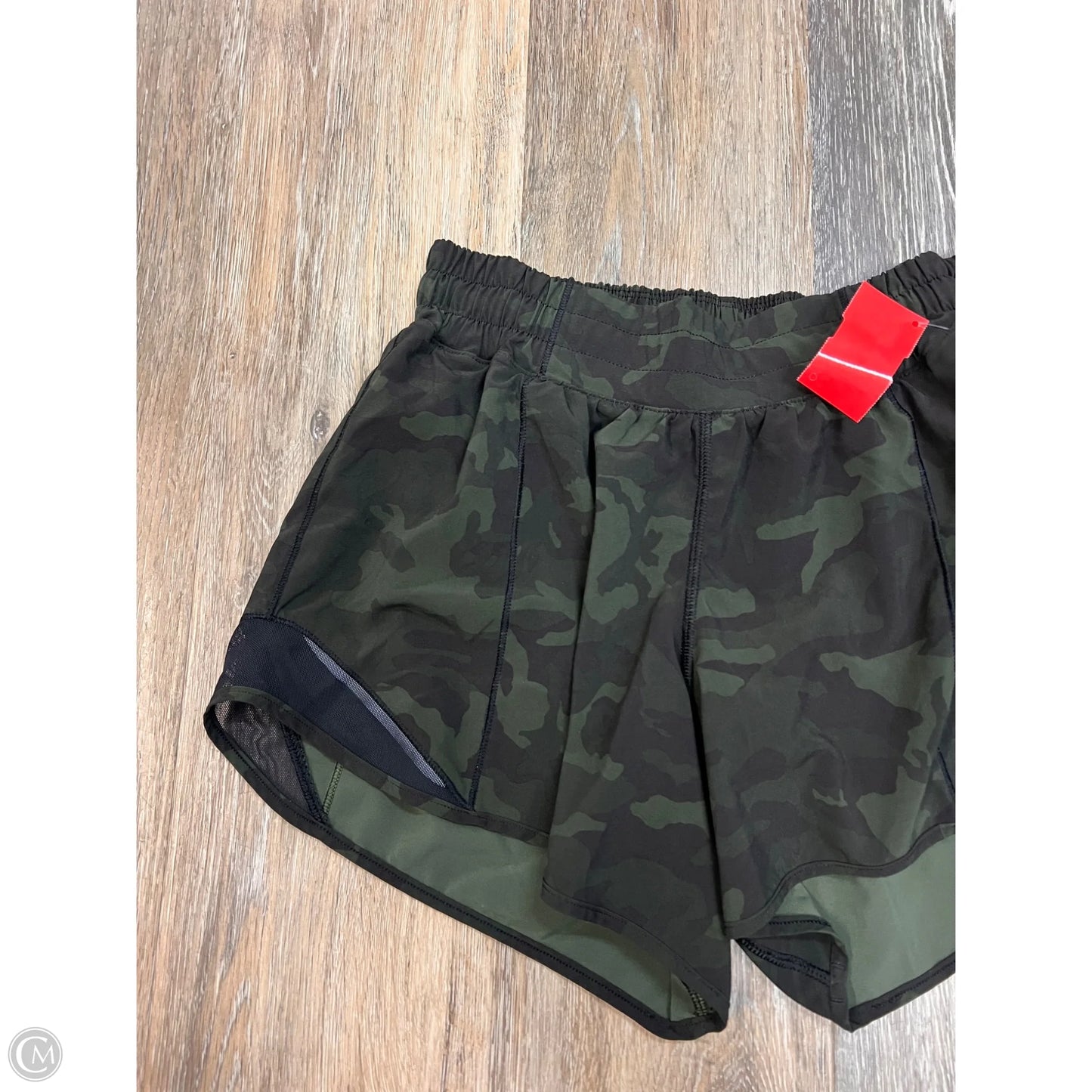 Athletic Shorts By Lululemon In Camouflage Print, Size: 6