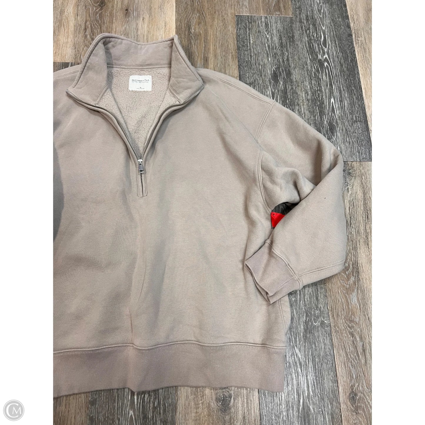 Sweatshirt Collar By Abercrombie And Fitch In Tan, Size: Xl