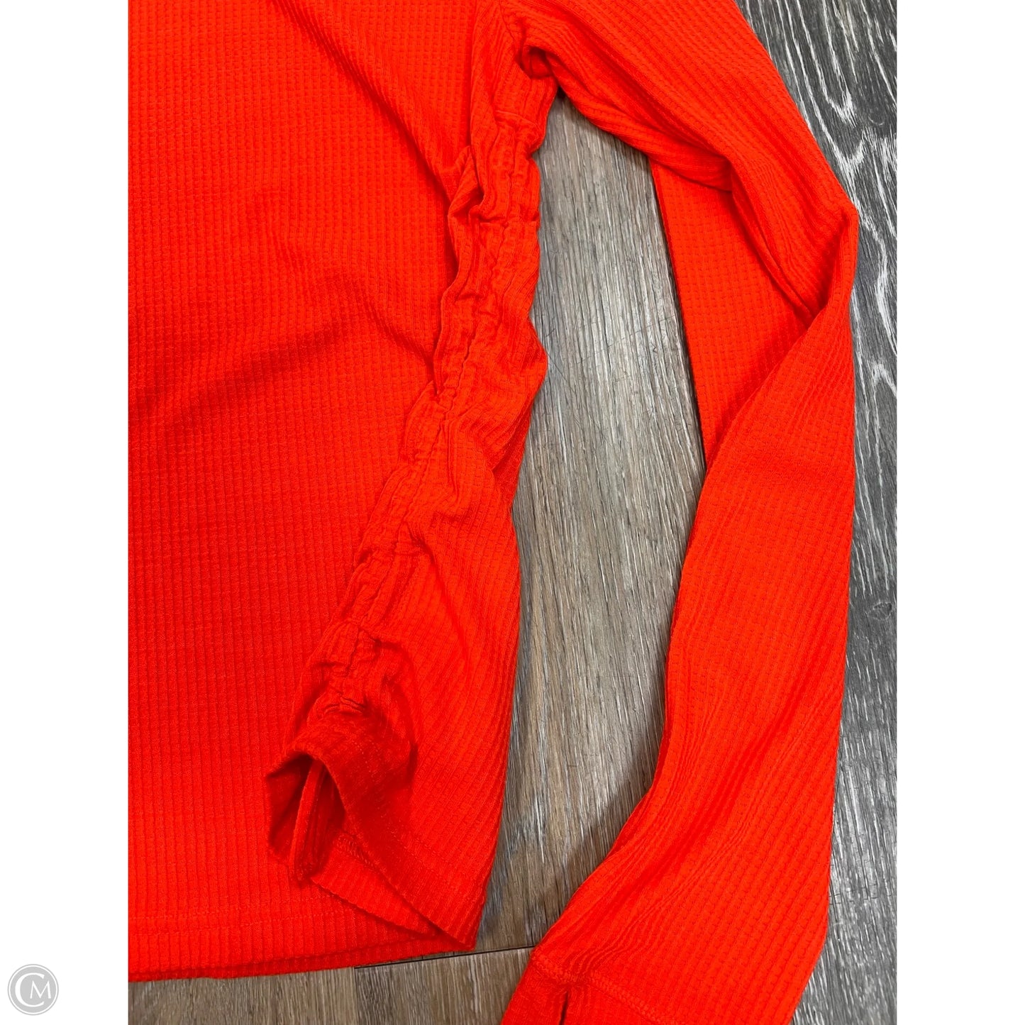 Athletic Top Long Sleeve Crewneck By Prana In Orange, Size: S