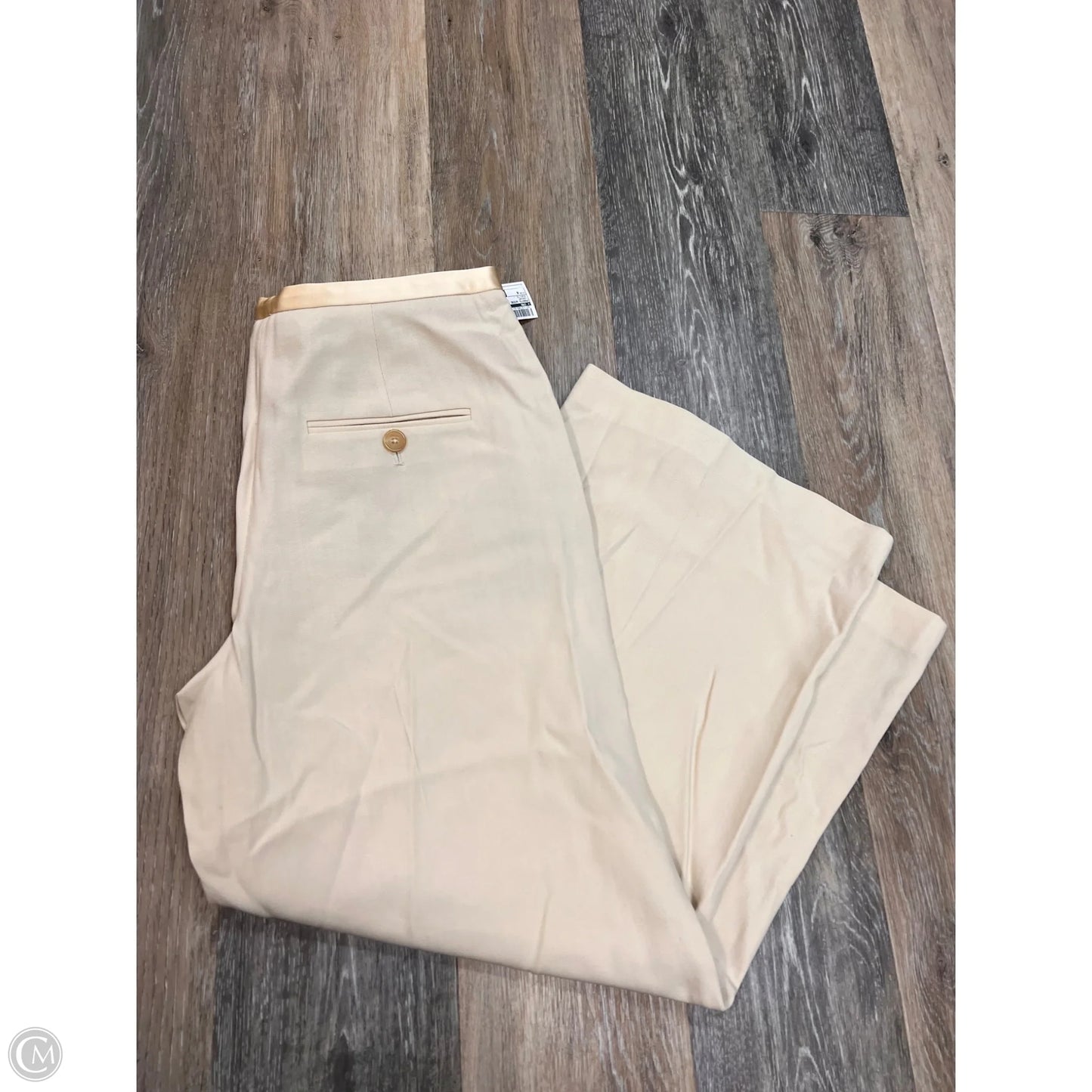 Pants Wide Leg By KHAITE In Cream, Size: 4