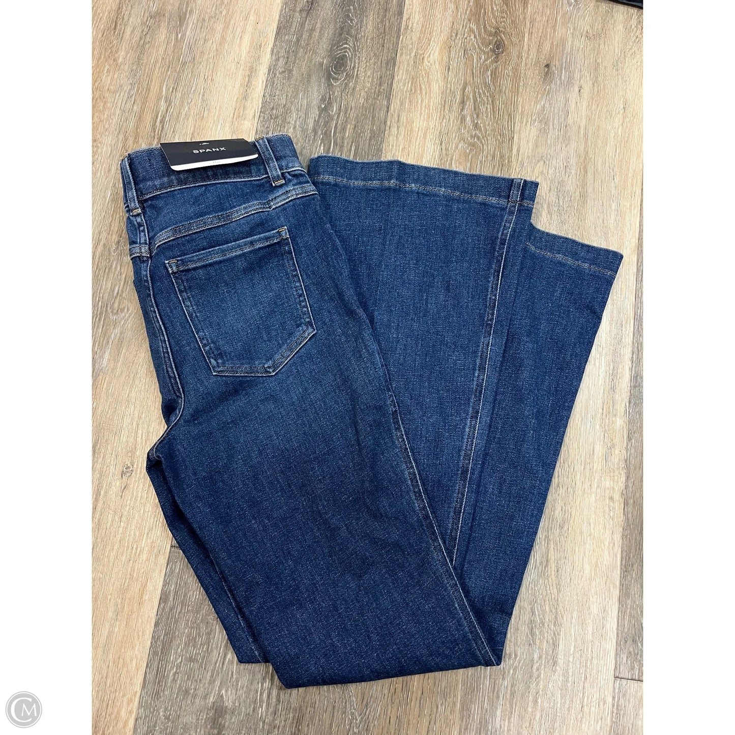 Jeans Flared By Spanx In Blue Denim, Size: Mp