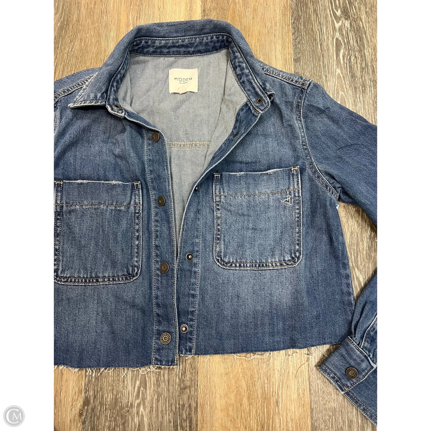 Jacket Shirt By Hidden In Blue, Size: Xs