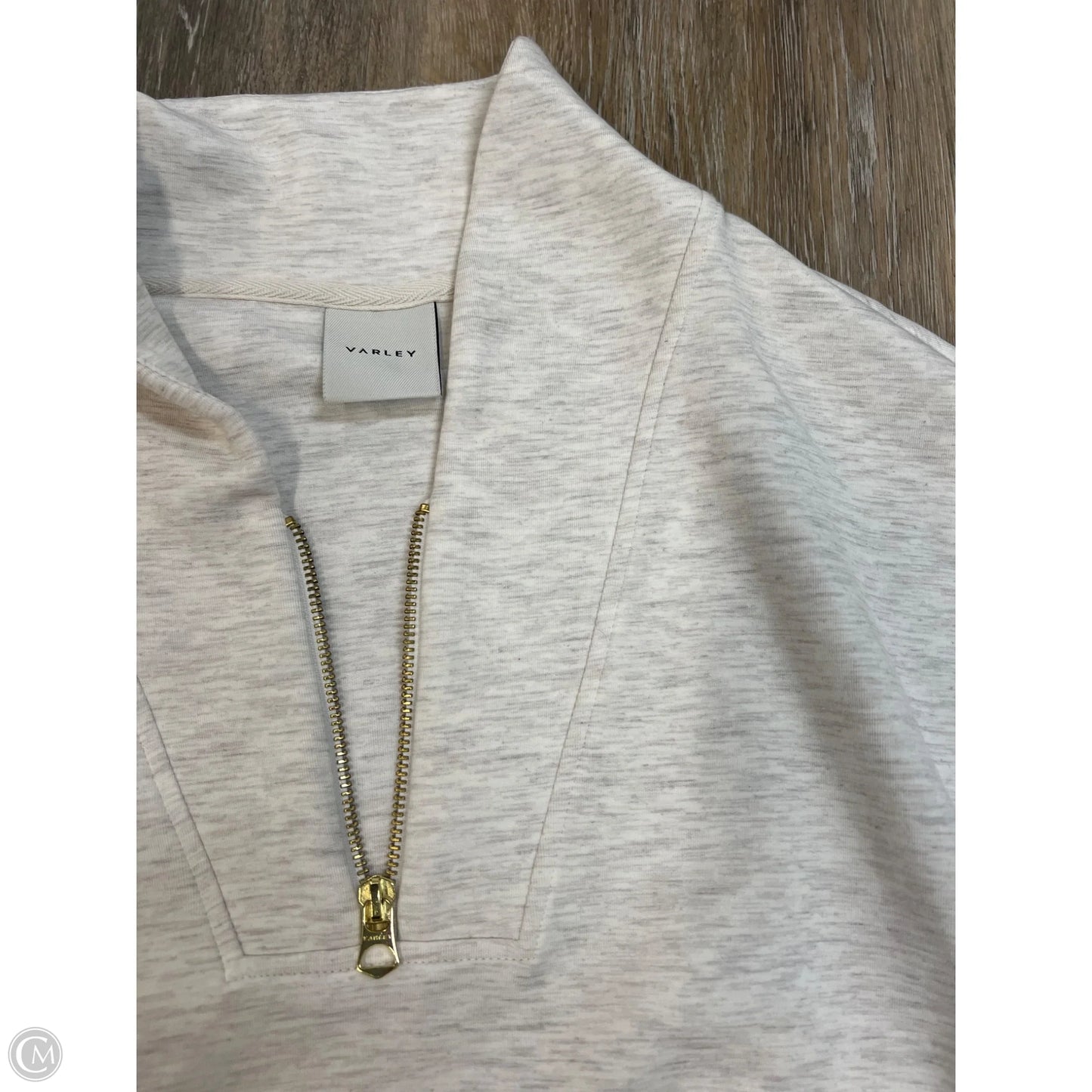 Athletic Sweatshirt Collar By Varley In Cream, Size: L