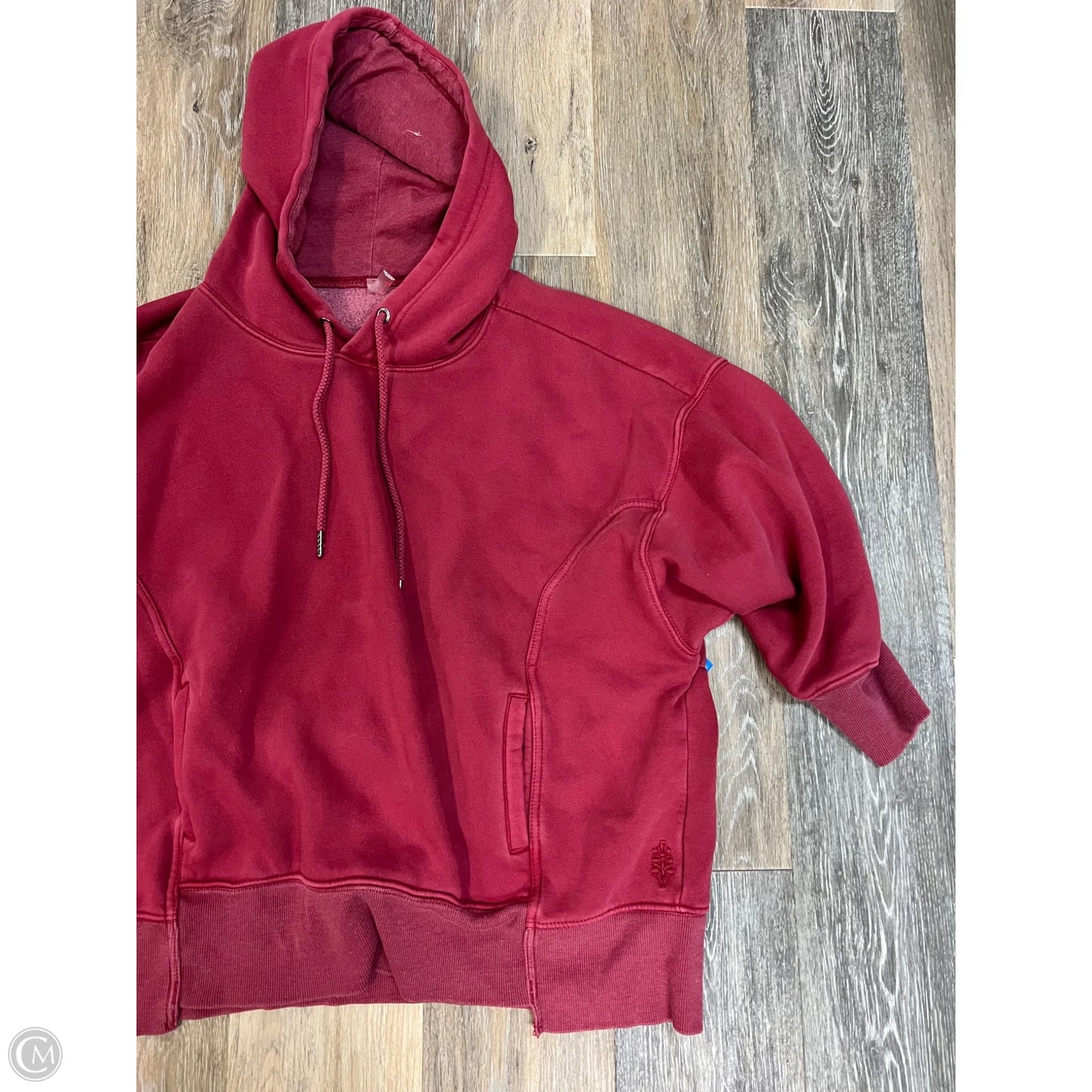 Sweatshirt Hoodie By Free People In Red, Size: Xs