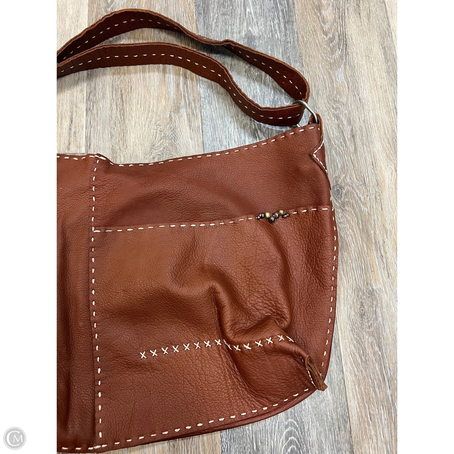 Tote Leather By Cindy Kirk, Size: Large