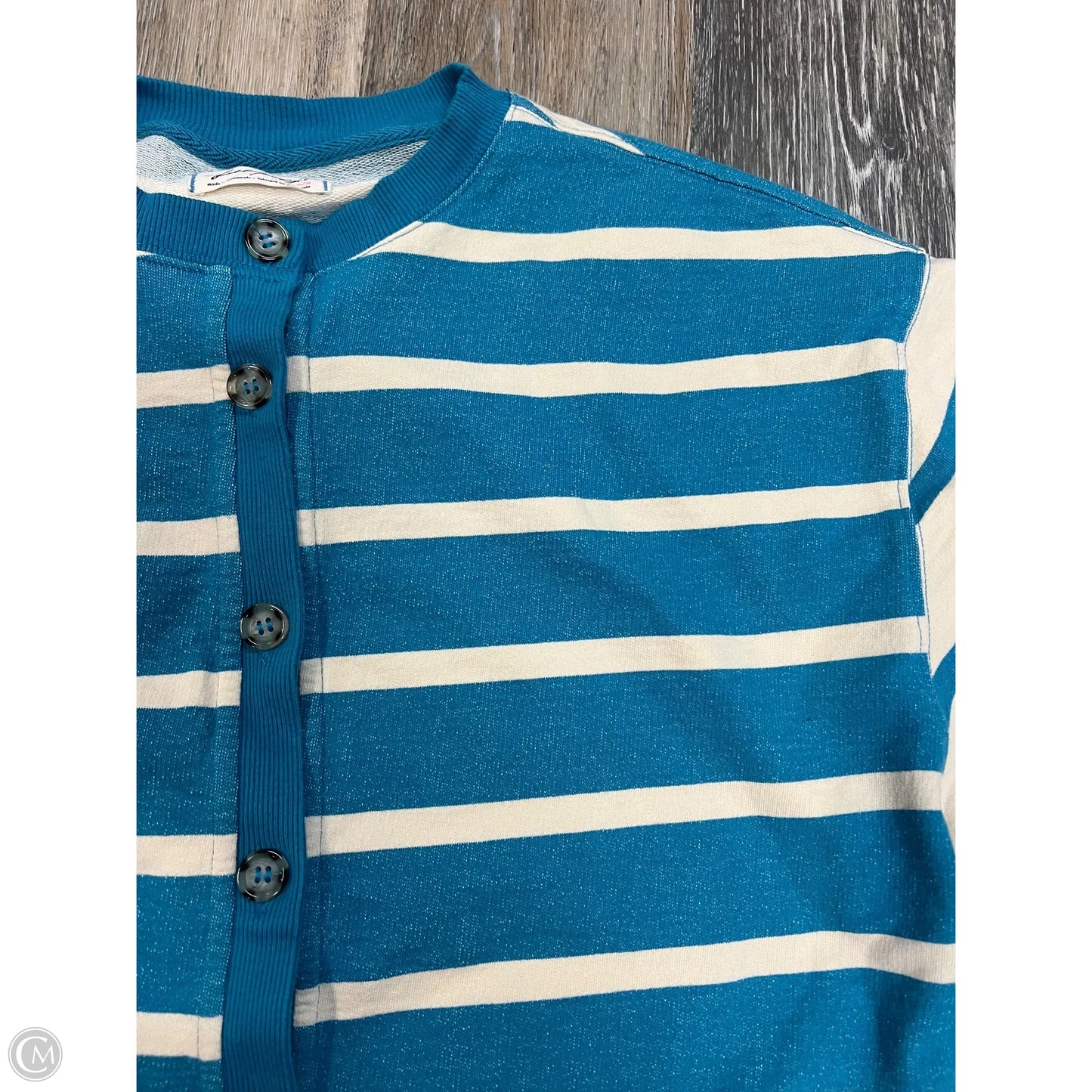 Sweater Cardigan By Free People In Striped Pattern, Size: M