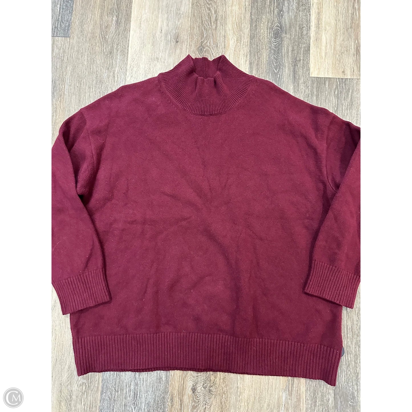 Sweater By Banana Republic In Maroon, Size: Xl