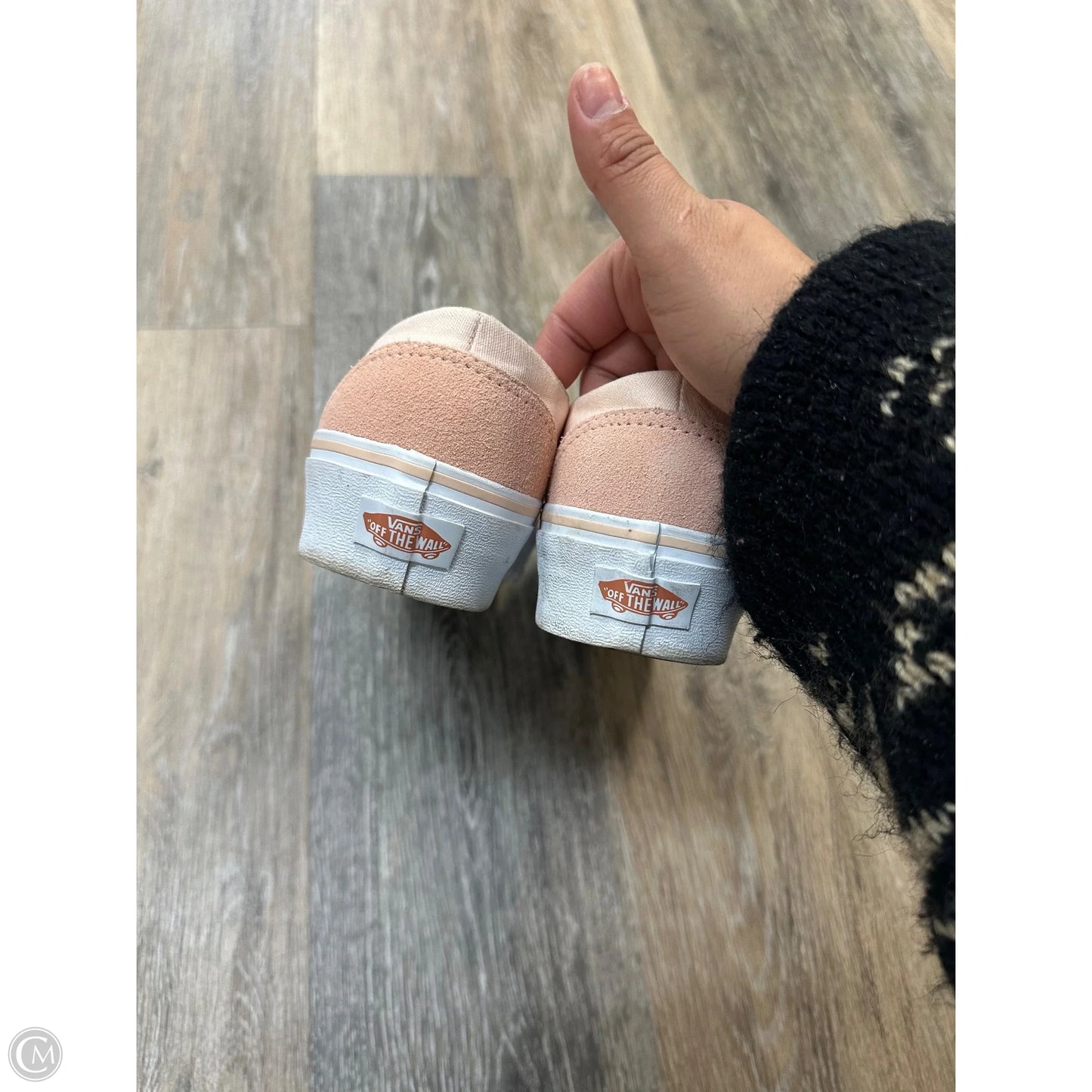 Shoes Flats By Vans In Pink, Size: 7.5