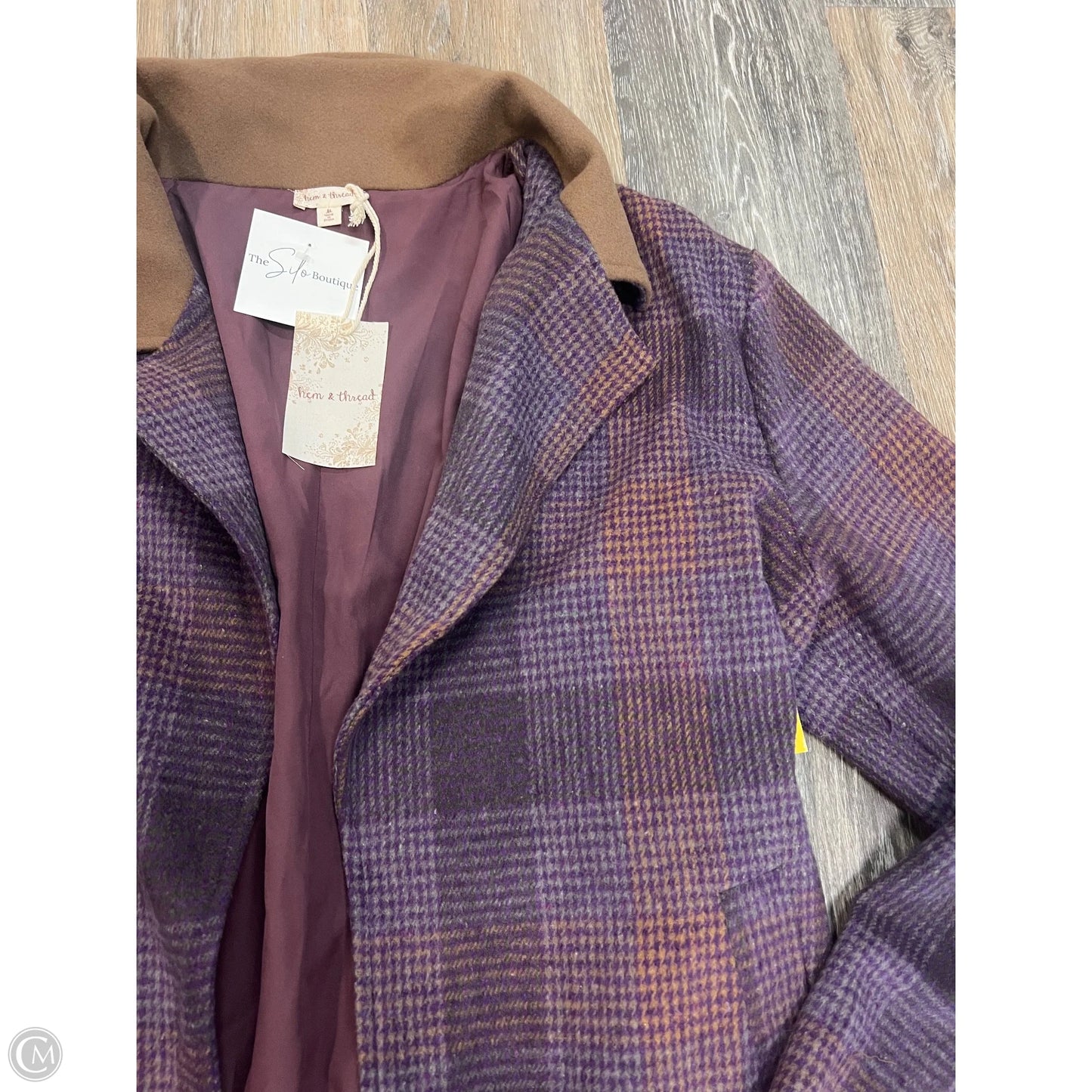 Jacket Other By Hem & Thread In Plaid Pattern, Size: M
