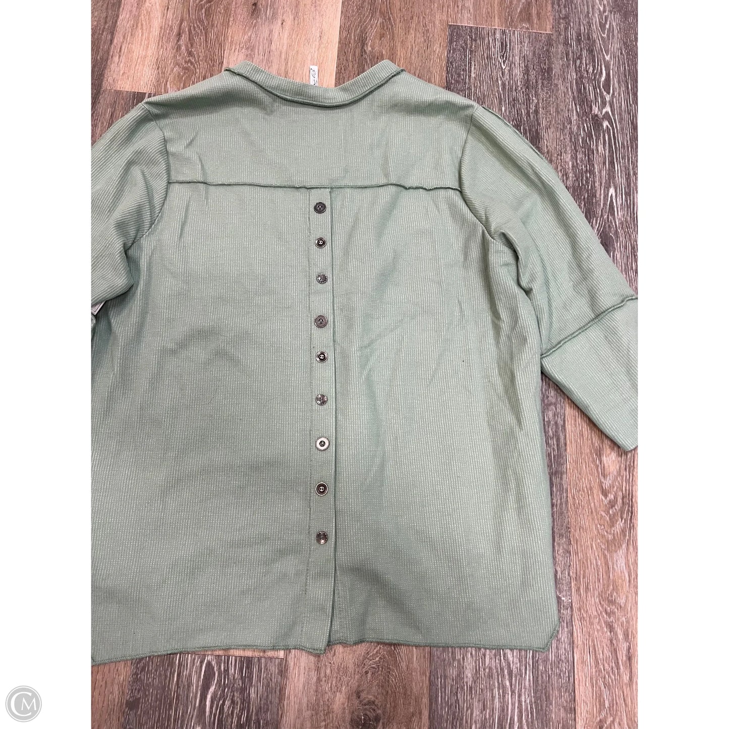 Top Long Sleeve By Lulu B In Green, Size: Xl