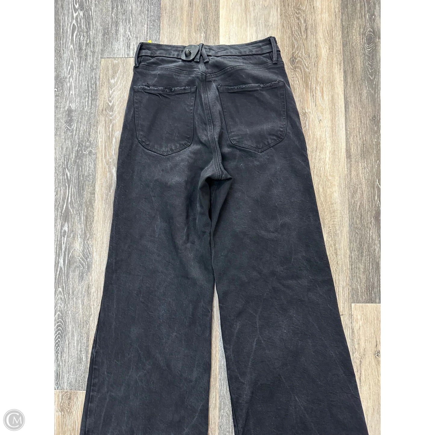 Jeans Wide Leg By Good American In Black, Size: 6