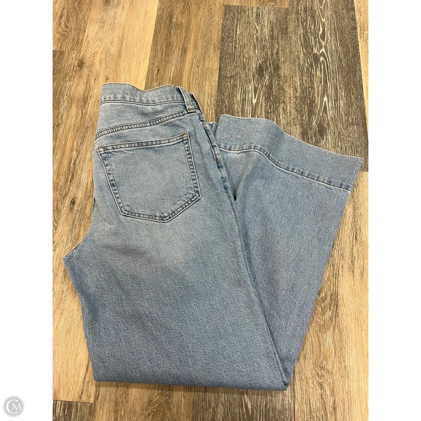 Jeans Wide Leg By J. Crew In Blue Denim, Size: 4p