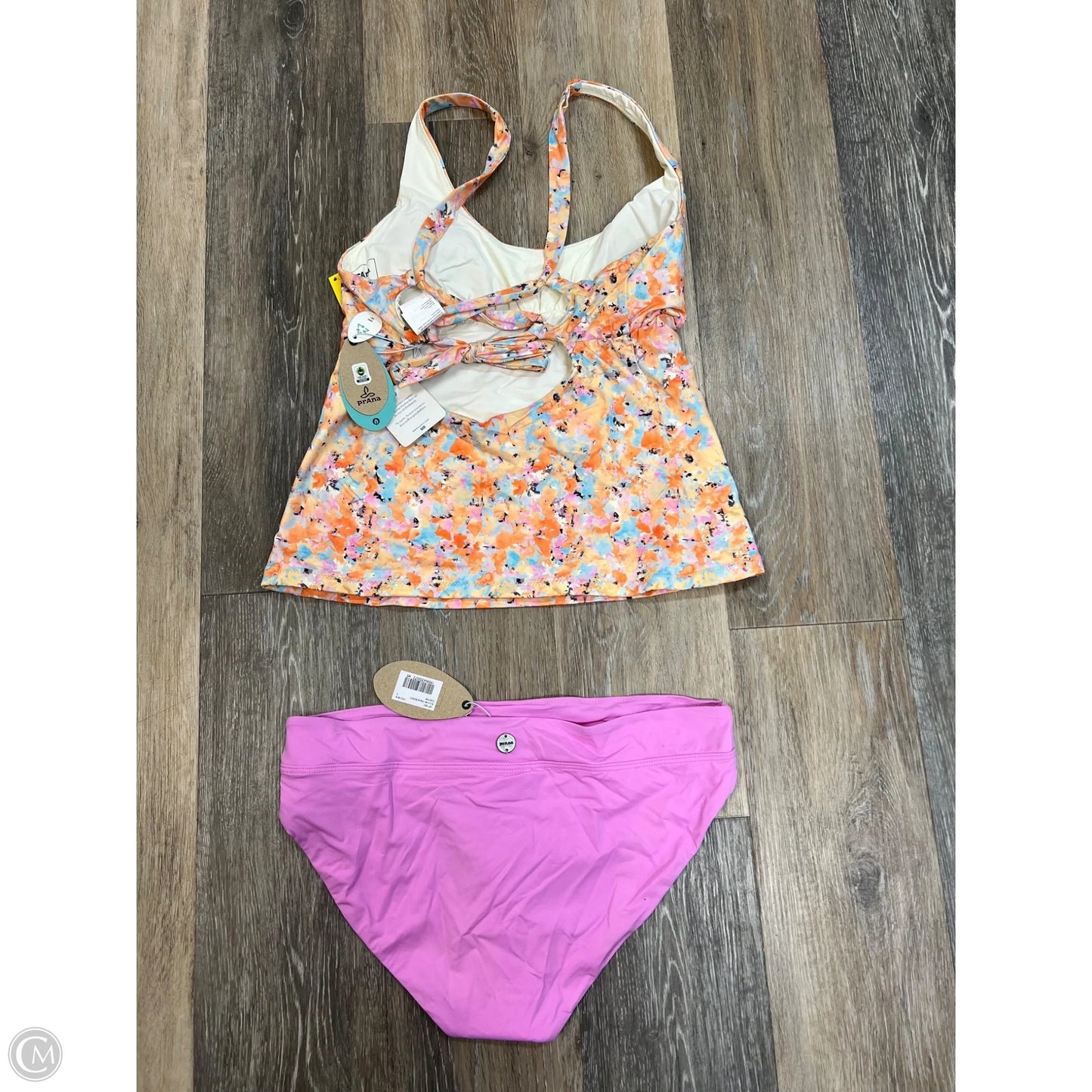 Swimsuit 2pc By Prana In Orange & Pink, Size: S