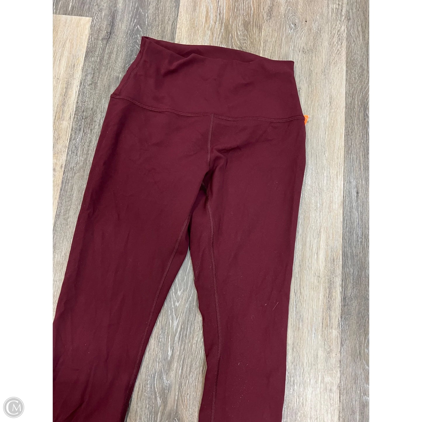 Athletic Leggings By Crz Yoga In Maroon, Size: S