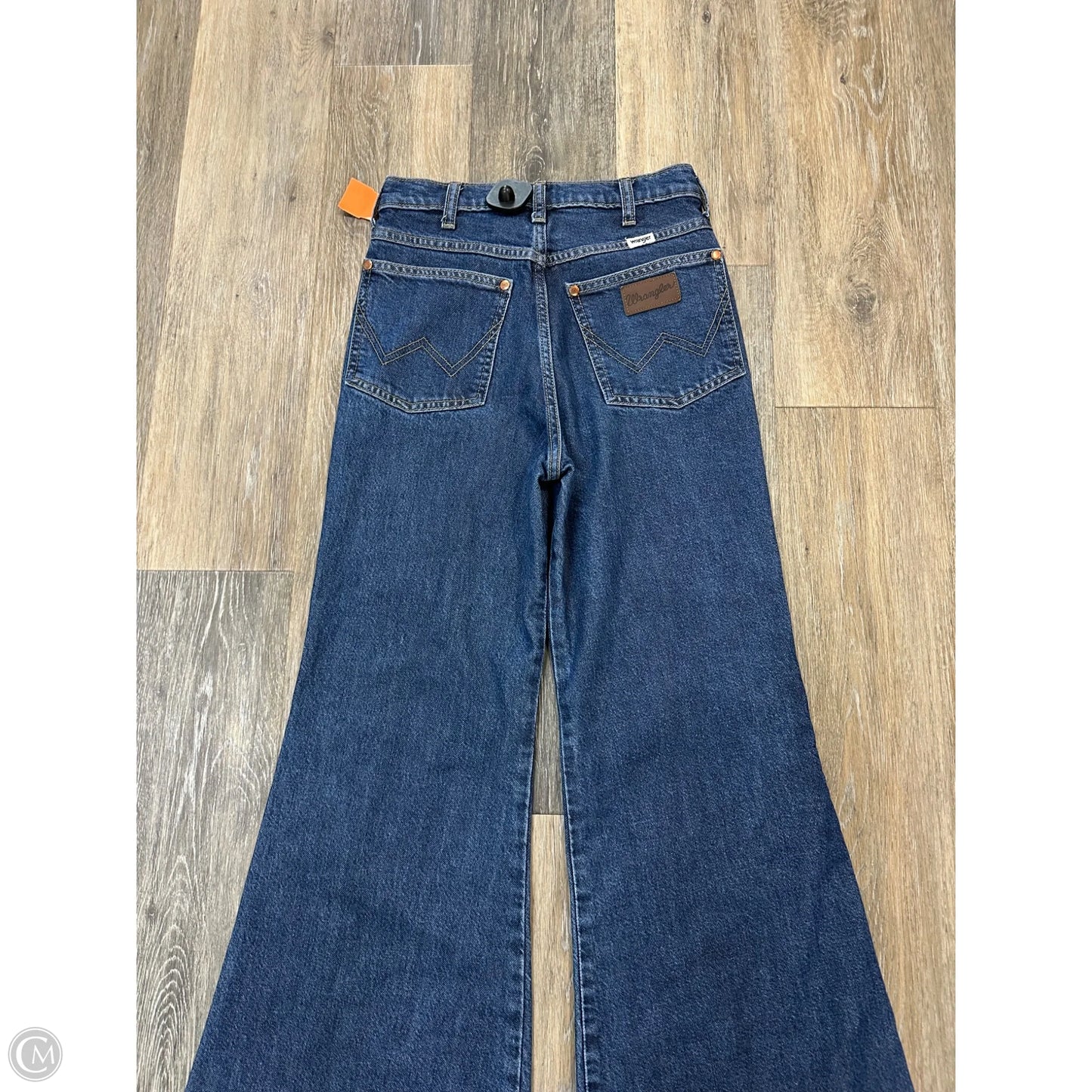 Jeans Wide Leg By Wrangler In Blue Denim, Size: 2