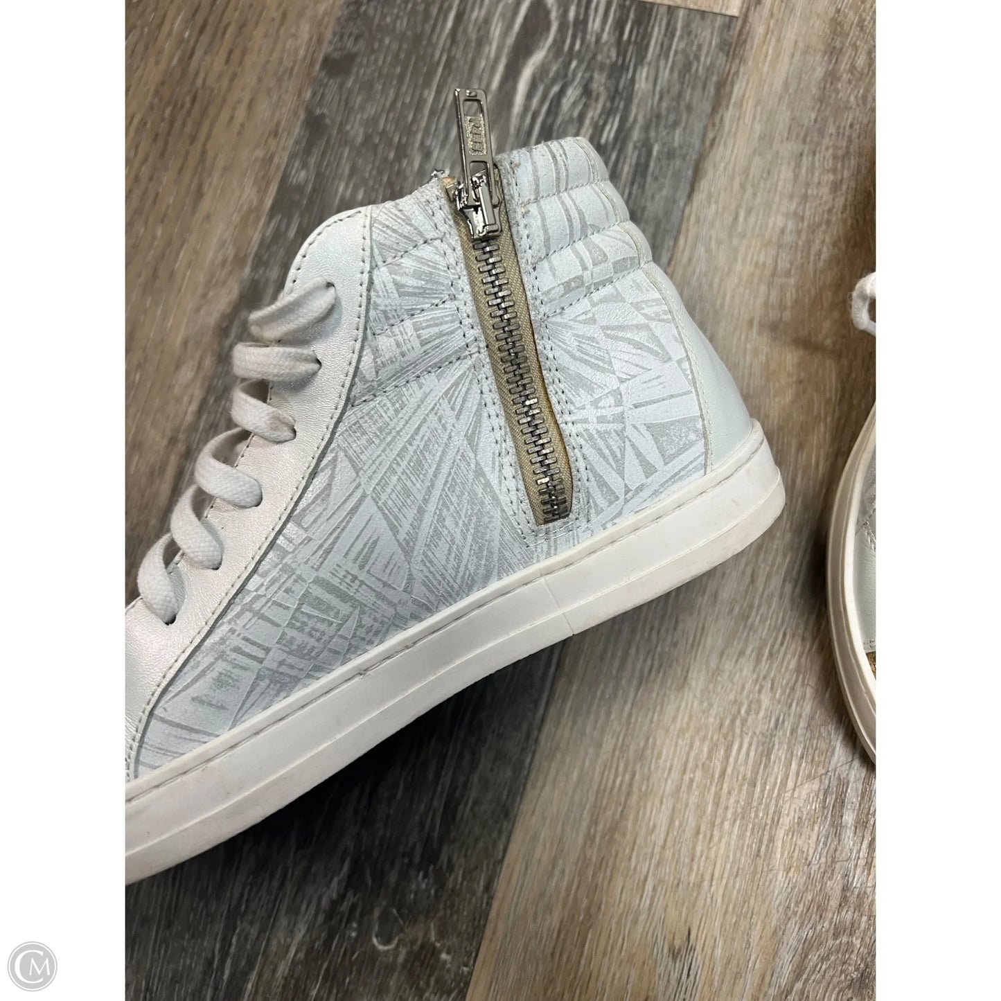 Shoes Sneakers By P448 In Gold & White, Size: 7