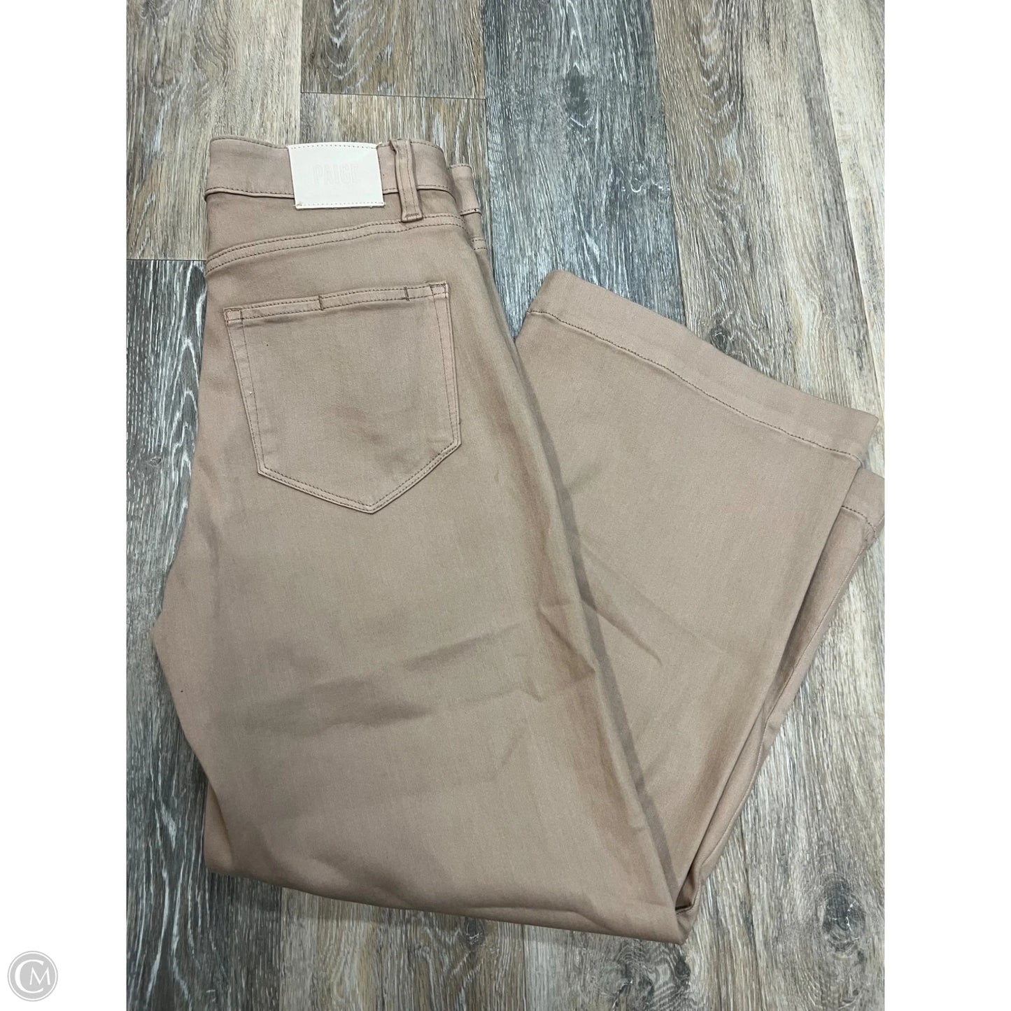 Jeans Wide Leg By Paige In Tan Denim, Size: 8