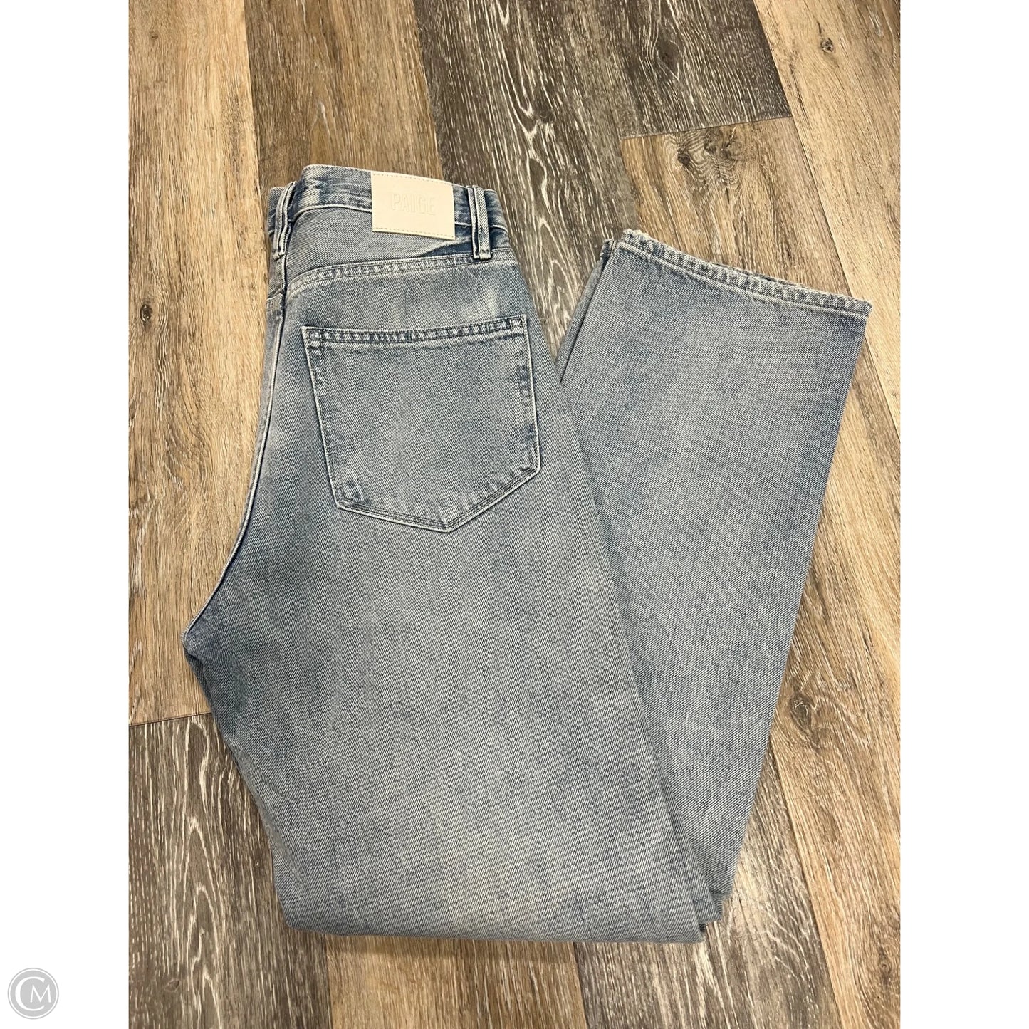 Jeans Straight By Paige In Blue Denim, Size: 2/26