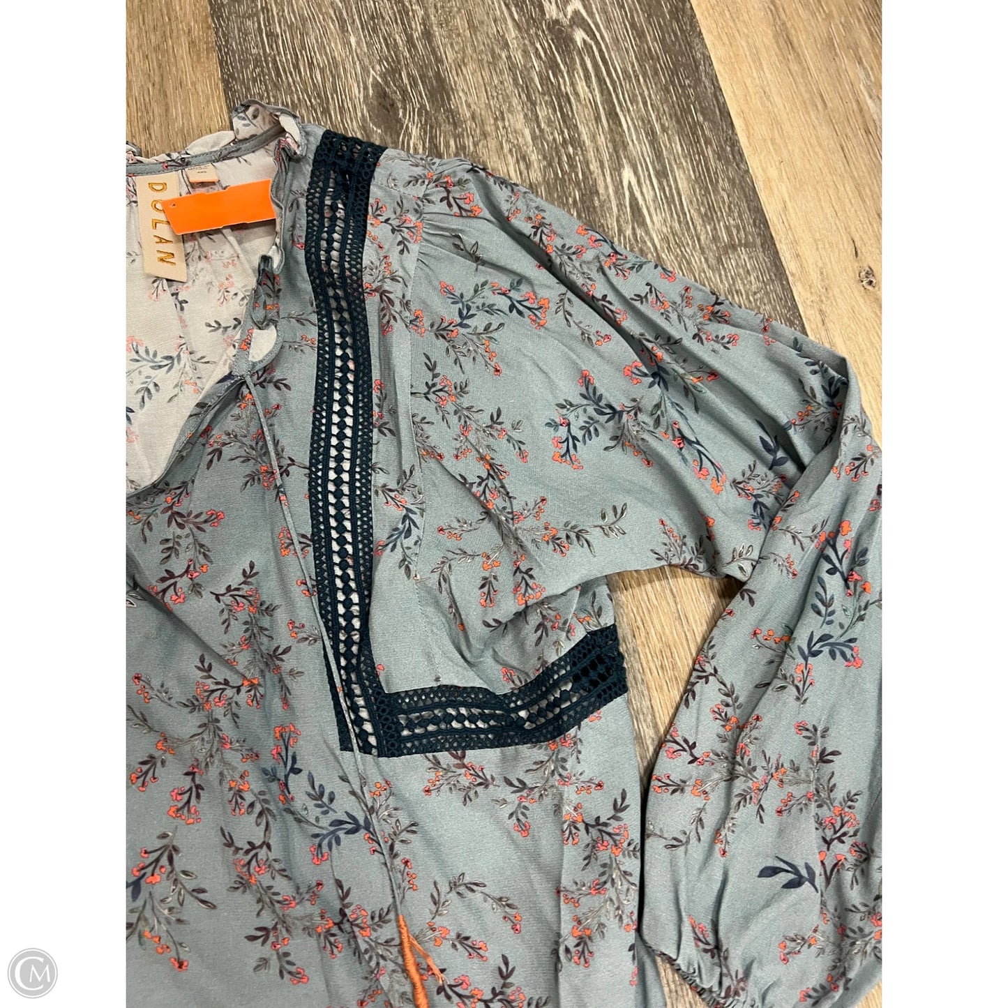 Blouse Long Sleeve By Dolan Left Coast In Floral Print, Size: Xxs