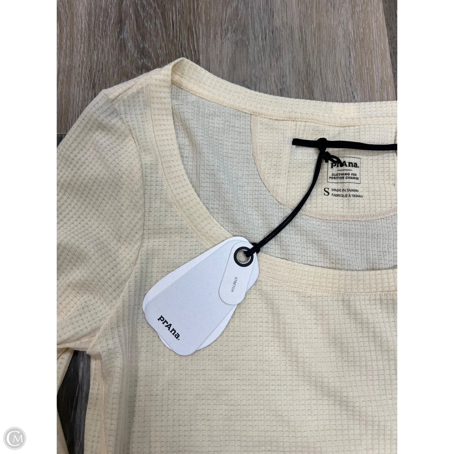 Top Long Sleeve By Prana In Yellow, Size: S