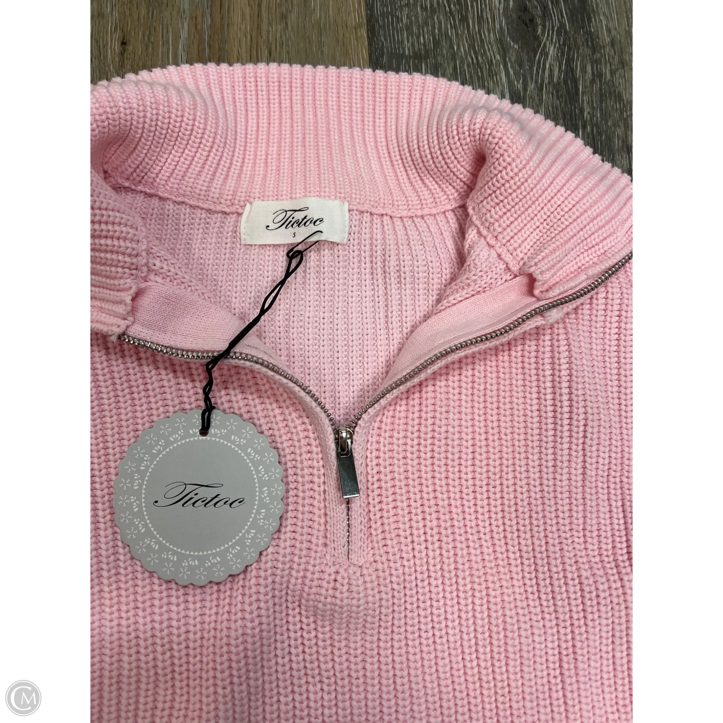 Sweater By Tic Toc In Pink, Size: S