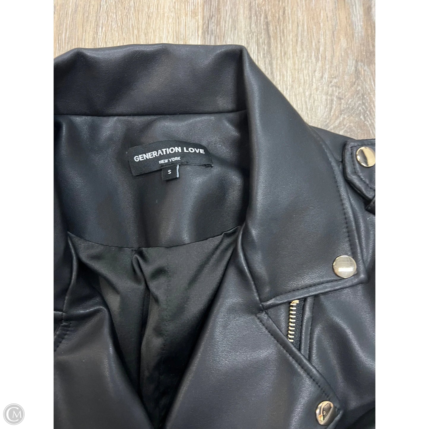 Jacket Moto By Generation Love In Black, Size: S