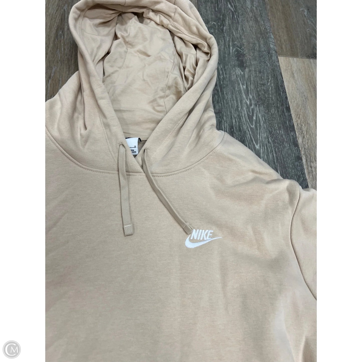Athletic Sweatshirt Hoodie By Nike Apparel In Tan, Size: 2x