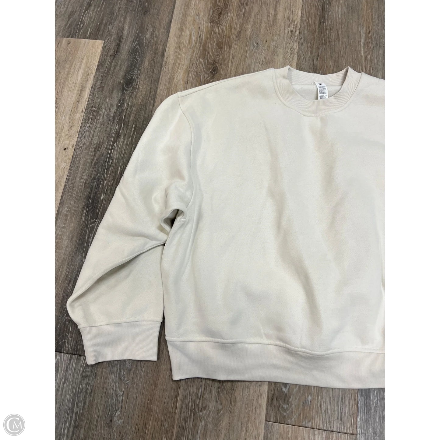 Athletic Sweatshirt Crewneck By Lululemon In White, Size: L