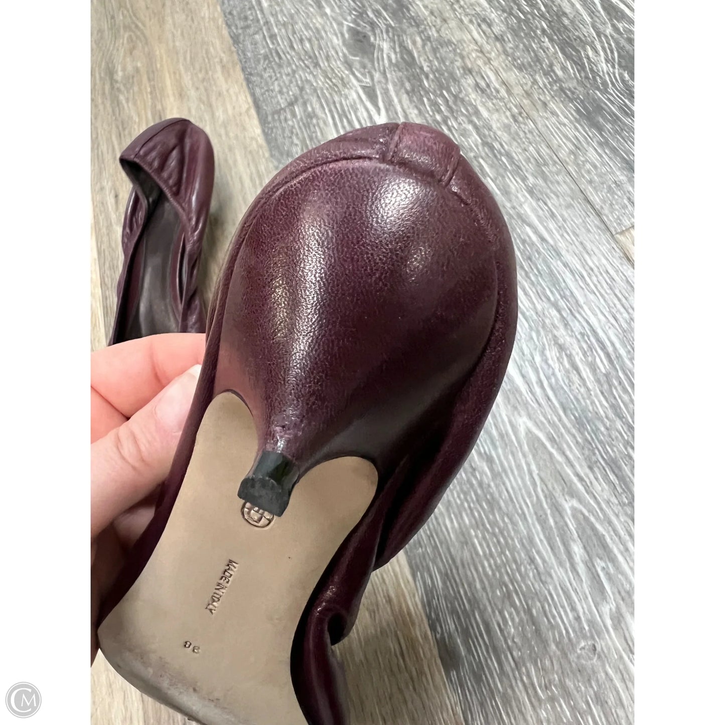 Shoes Designer By The Row In Maroon, Size: 8