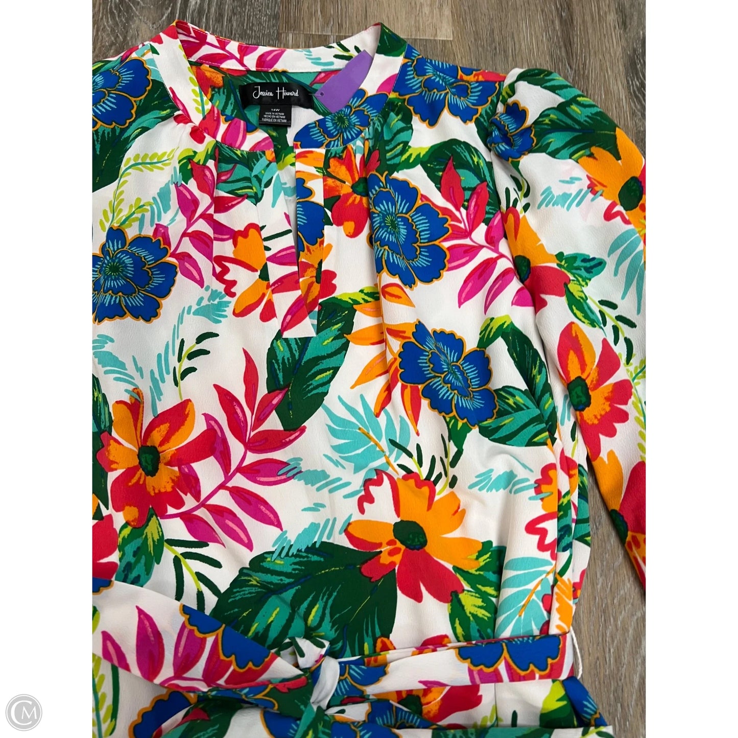 Dress Casual Short By Jessica Howard In Multi-colored, Size: 14