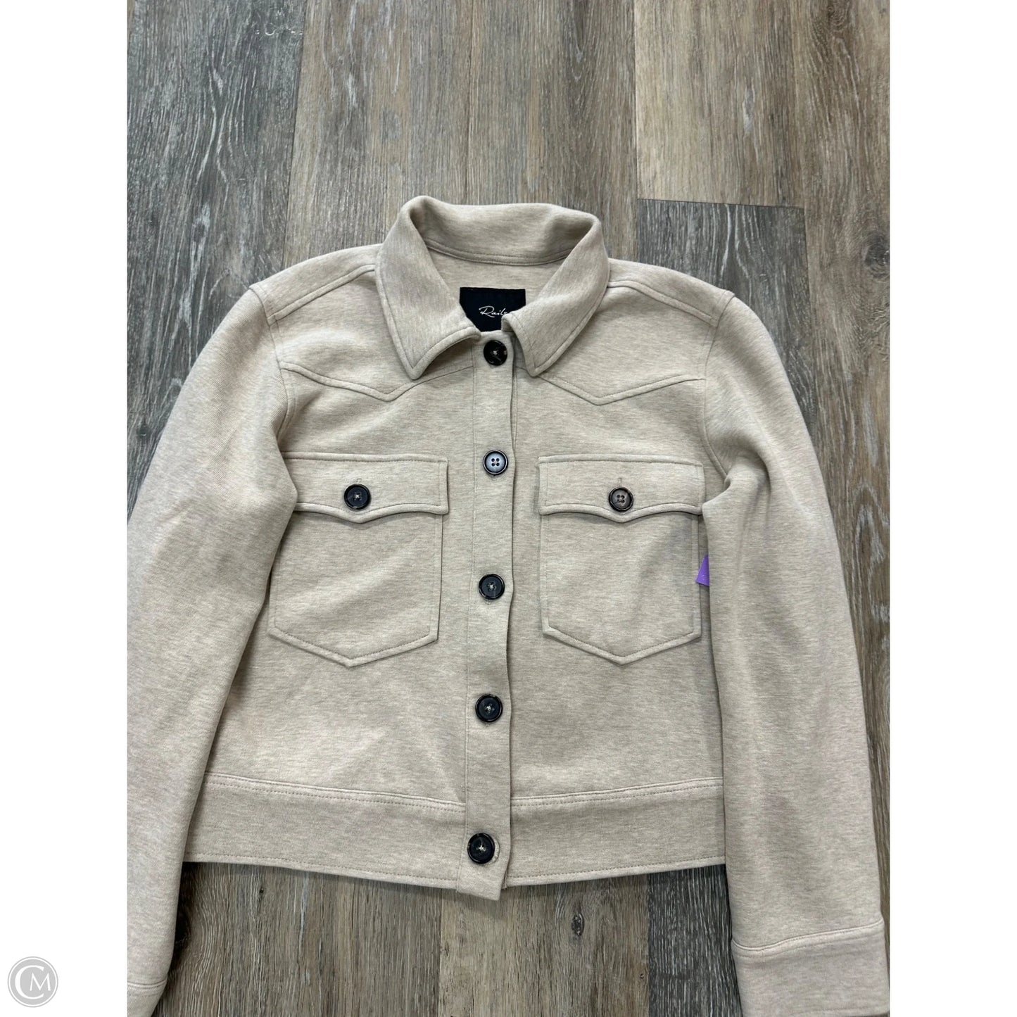 Jacket Shirt By Rails In Tan, Size: S