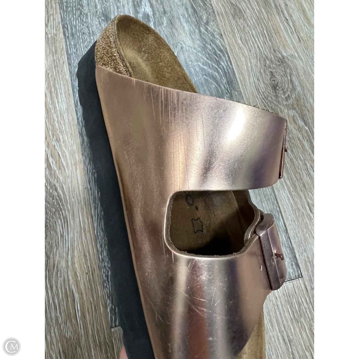 Sandals Flats By Birkenstock In Rose Gold, Size: 6/37